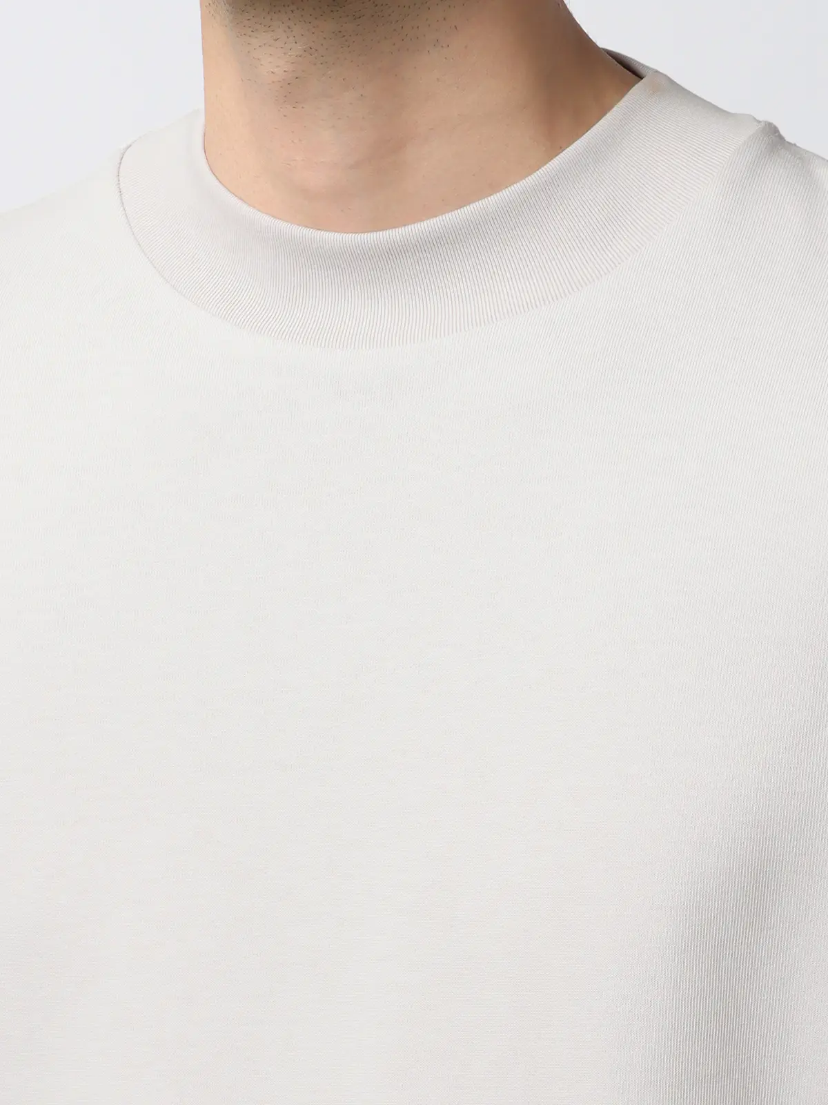 オフィT／Tシャツ／長袖／ウォッシャブル／プレーティング天竺／COMMUTECH グレー系 S