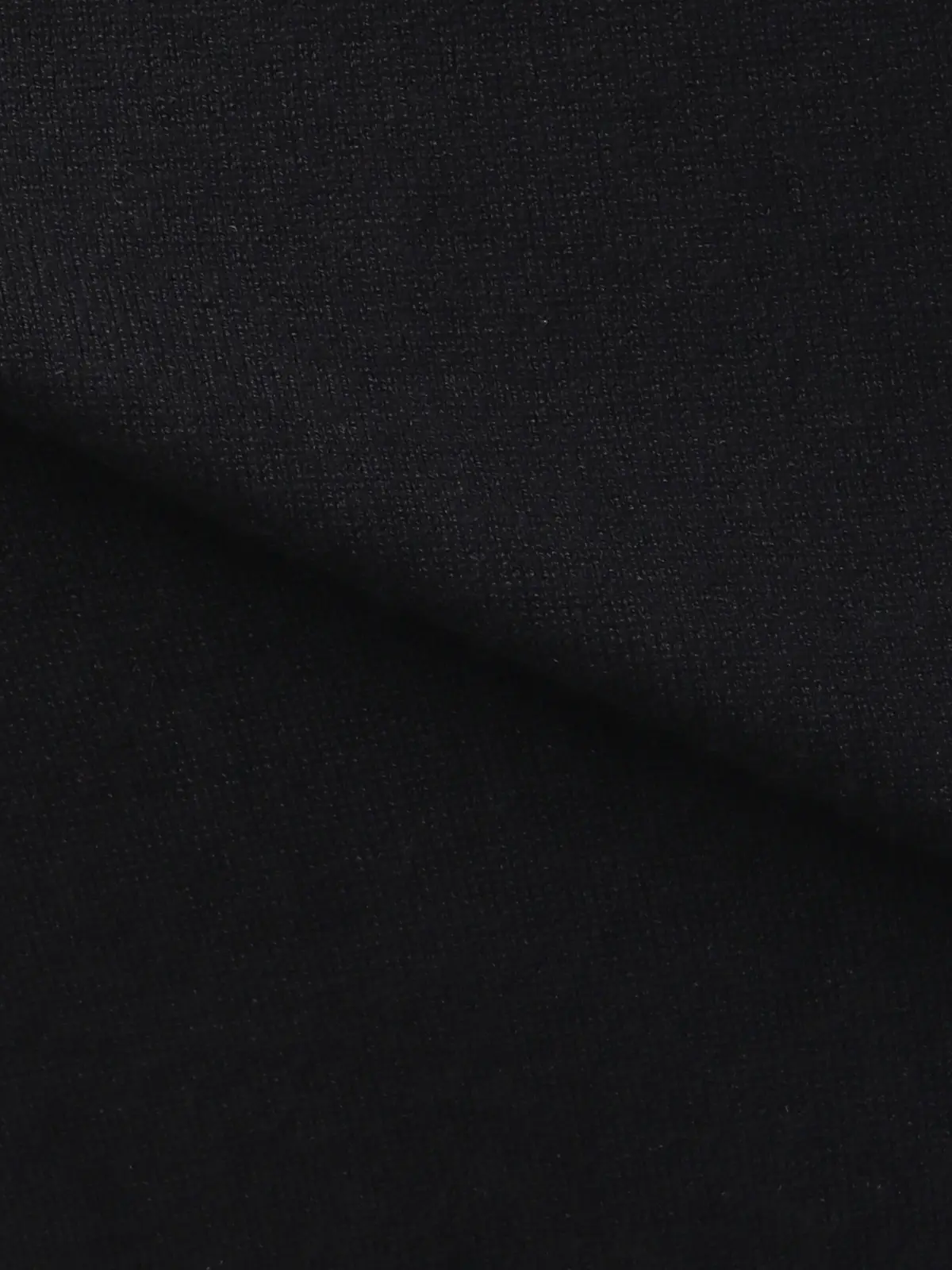 オフィニット/モックネックニット/長袖/ウォッシャブル/ウールブレンド天竺/無地/COMMUTECH ブラック L