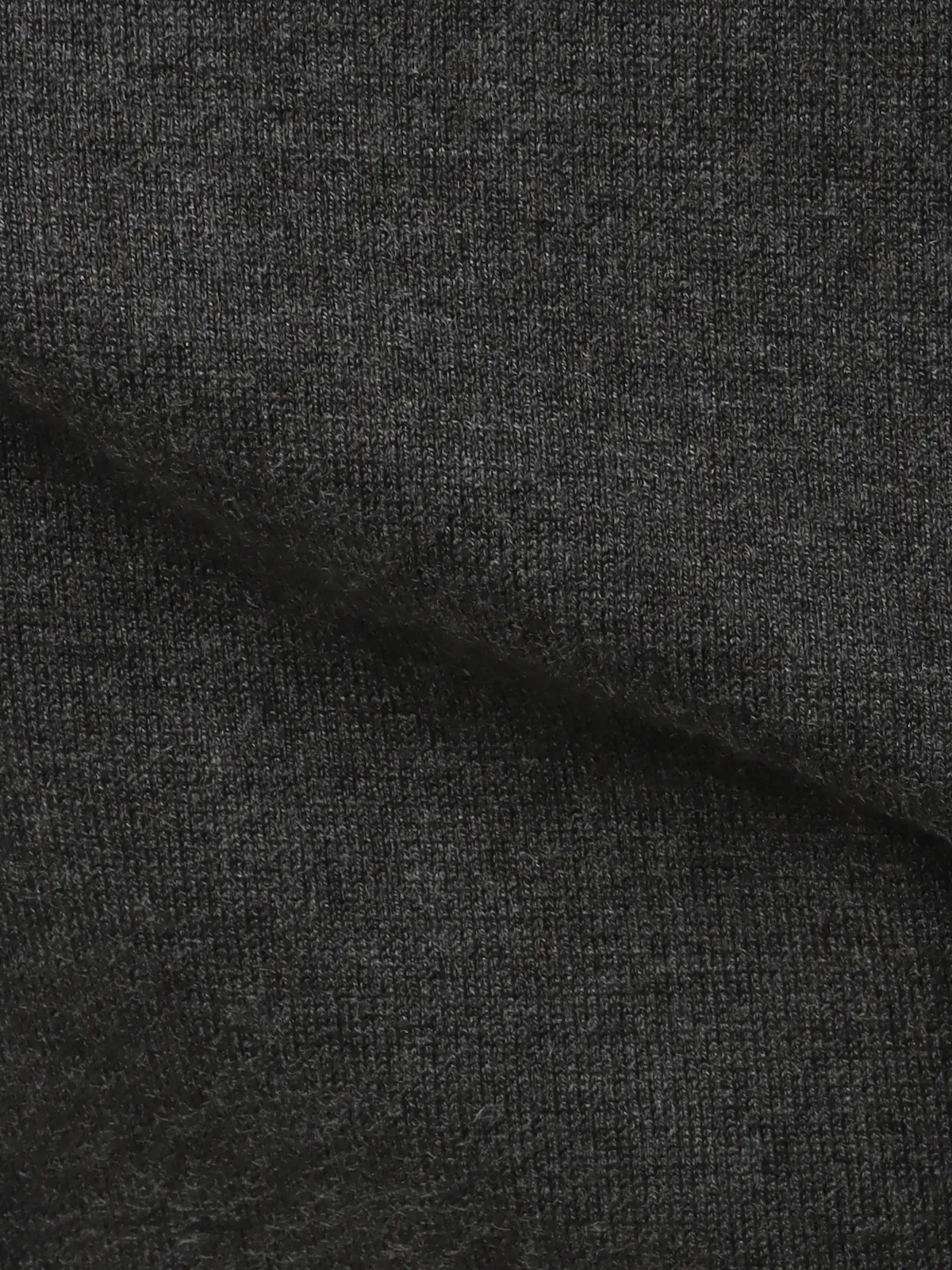 オフィニット／タートルネックニット／ウォッシャブル／ウールブレンド天竺／無地／COMMUTECH グレー S