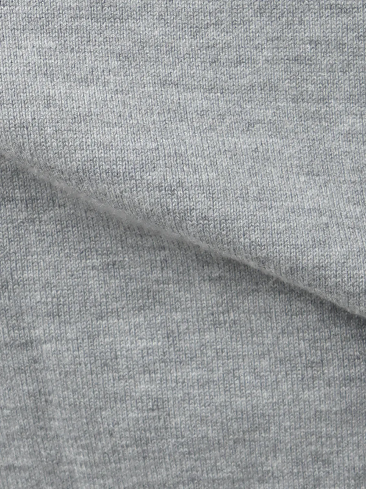 オフィニット/ポロニット/長袖/ウォッシャブル/ウールブレンド天竺/無地/COMMUTECH グレー S