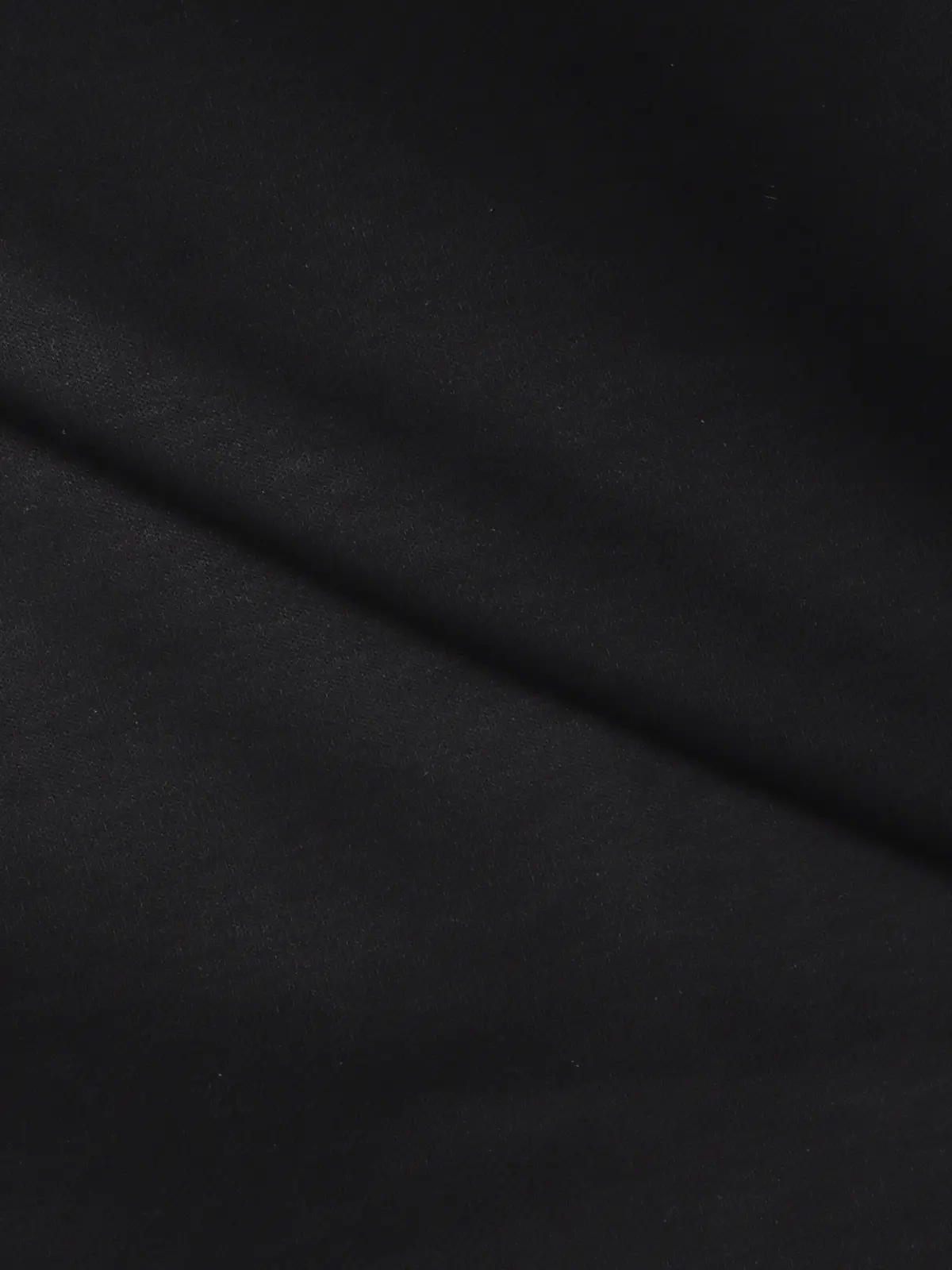 タートルネックTシャツ／長袖／ウォッシャブル／形態安定／シルケットスムースコットン／無地 ブラック系 S