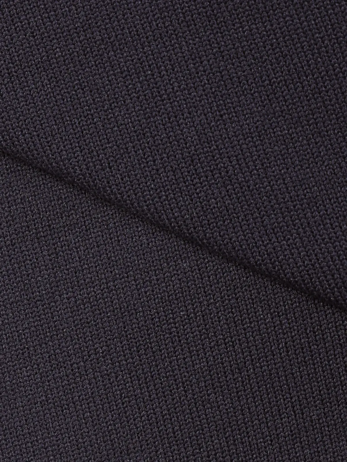 最高ニット/モックネックニット/長袖/ウォッシャブル/メランジポリエステル/COMMUTECH ネイビー L