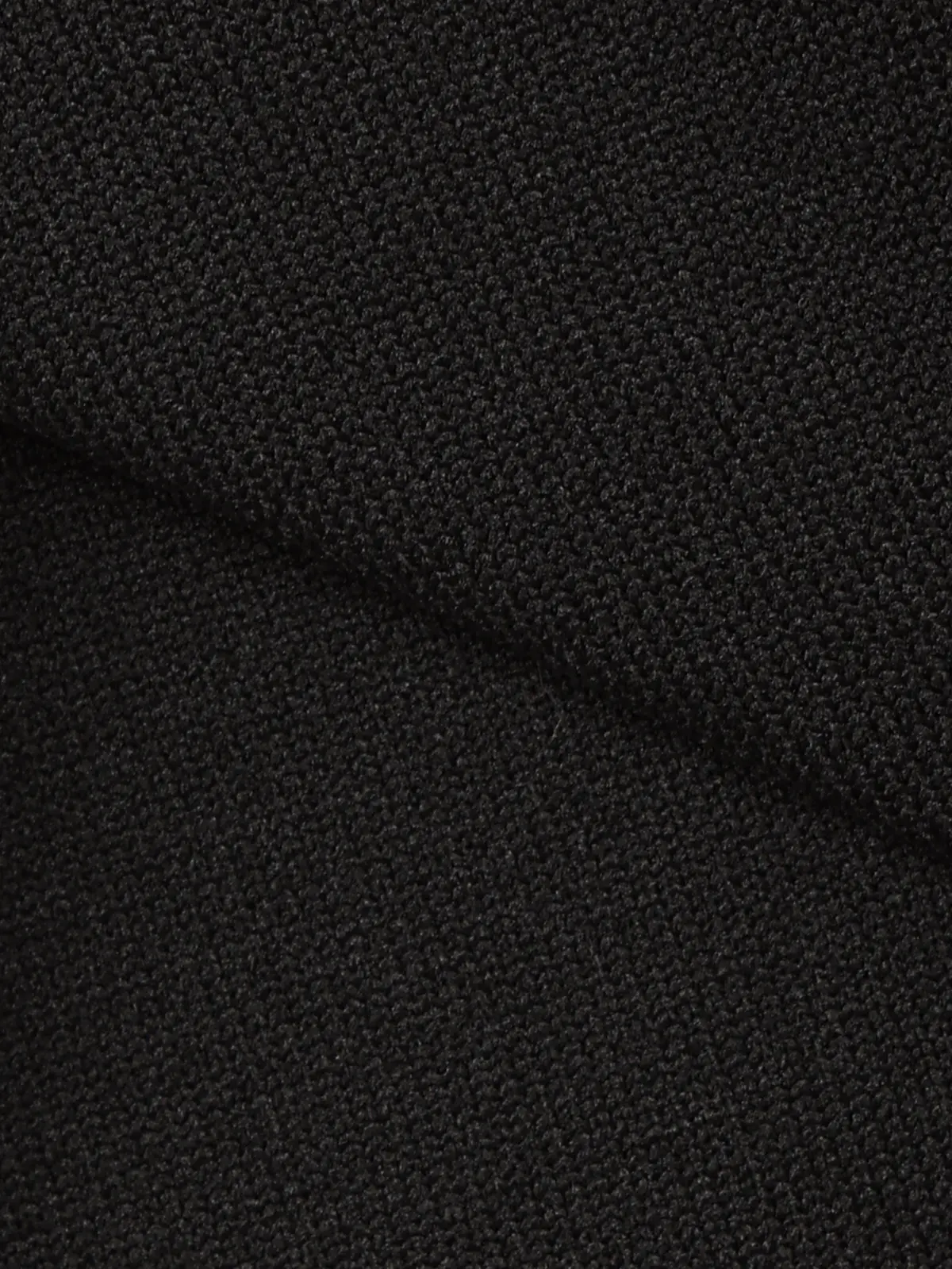 最高ニット／モックネックニット／長袖／ウォッシャブル／メランジポリエステル／COMMUTECH ブラック S