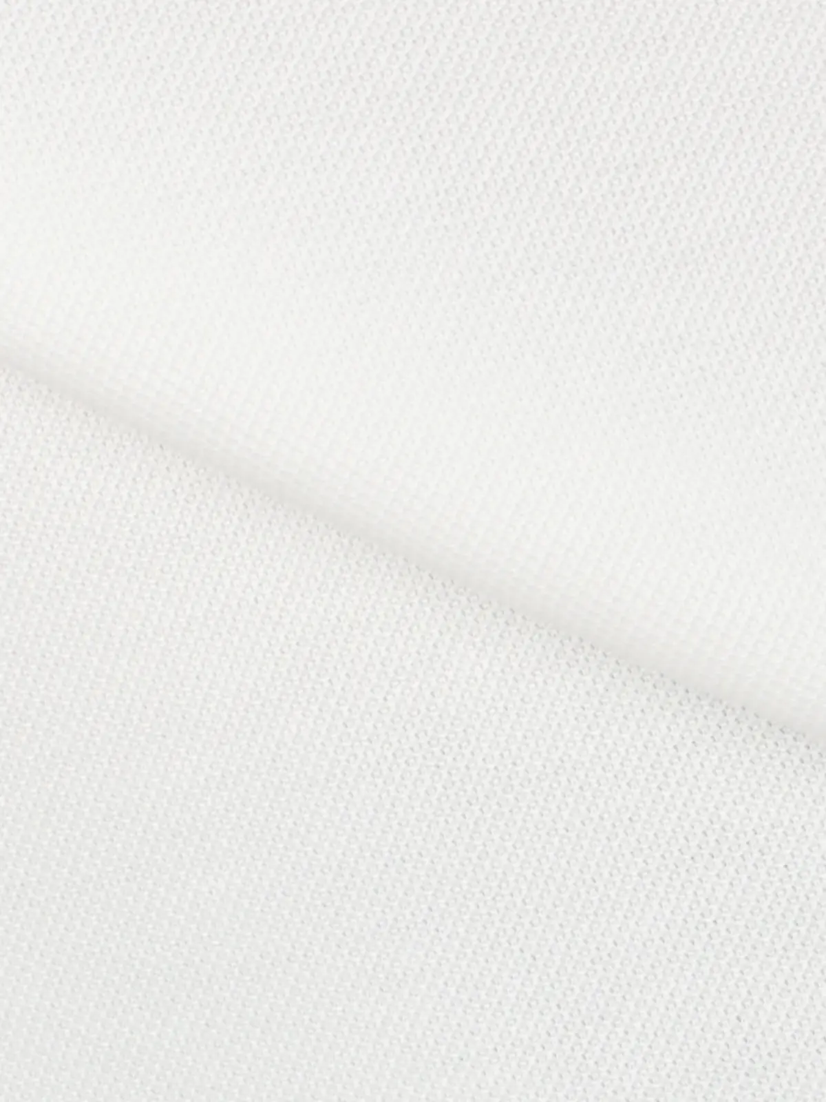 オフィT／Tシャツ／長袖／ウォッシャブル／プレーティング鹿の子／無地 ホワイト S