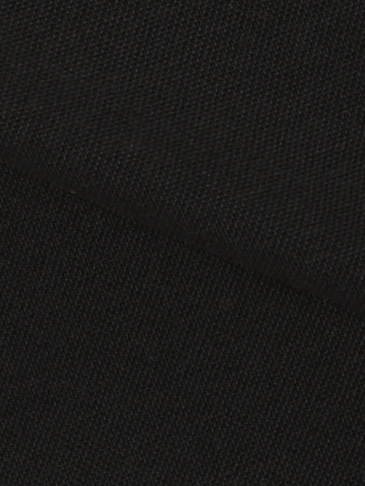 オフィT／Tシャツ／長袖／ウォッシャブル／プレーティング鹿の子／無地 ブラック S