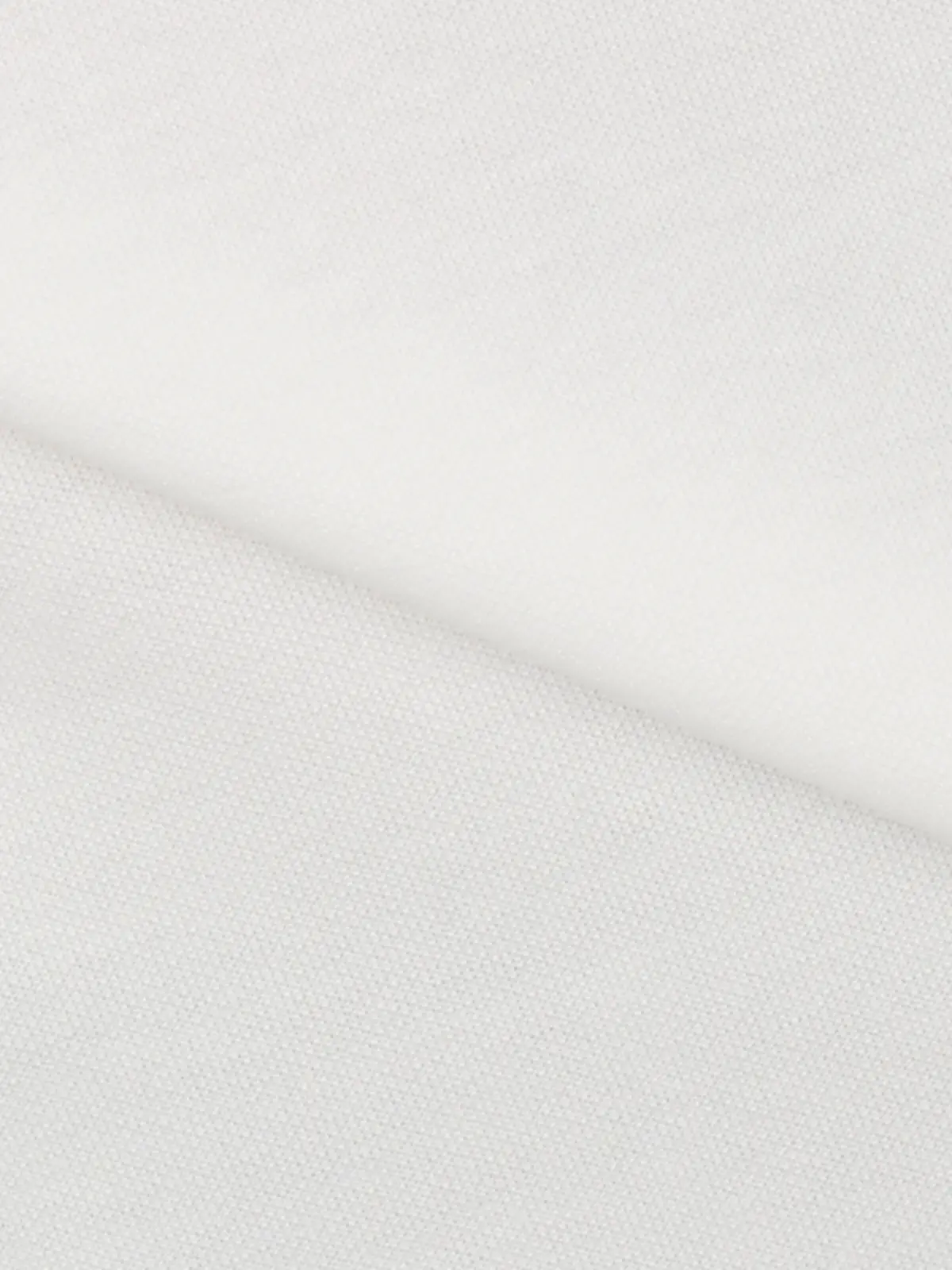 オフィT／モックネックTシャツ／長袖／ウォッシャブル／プレーティング天竺／無地 ホワイト S