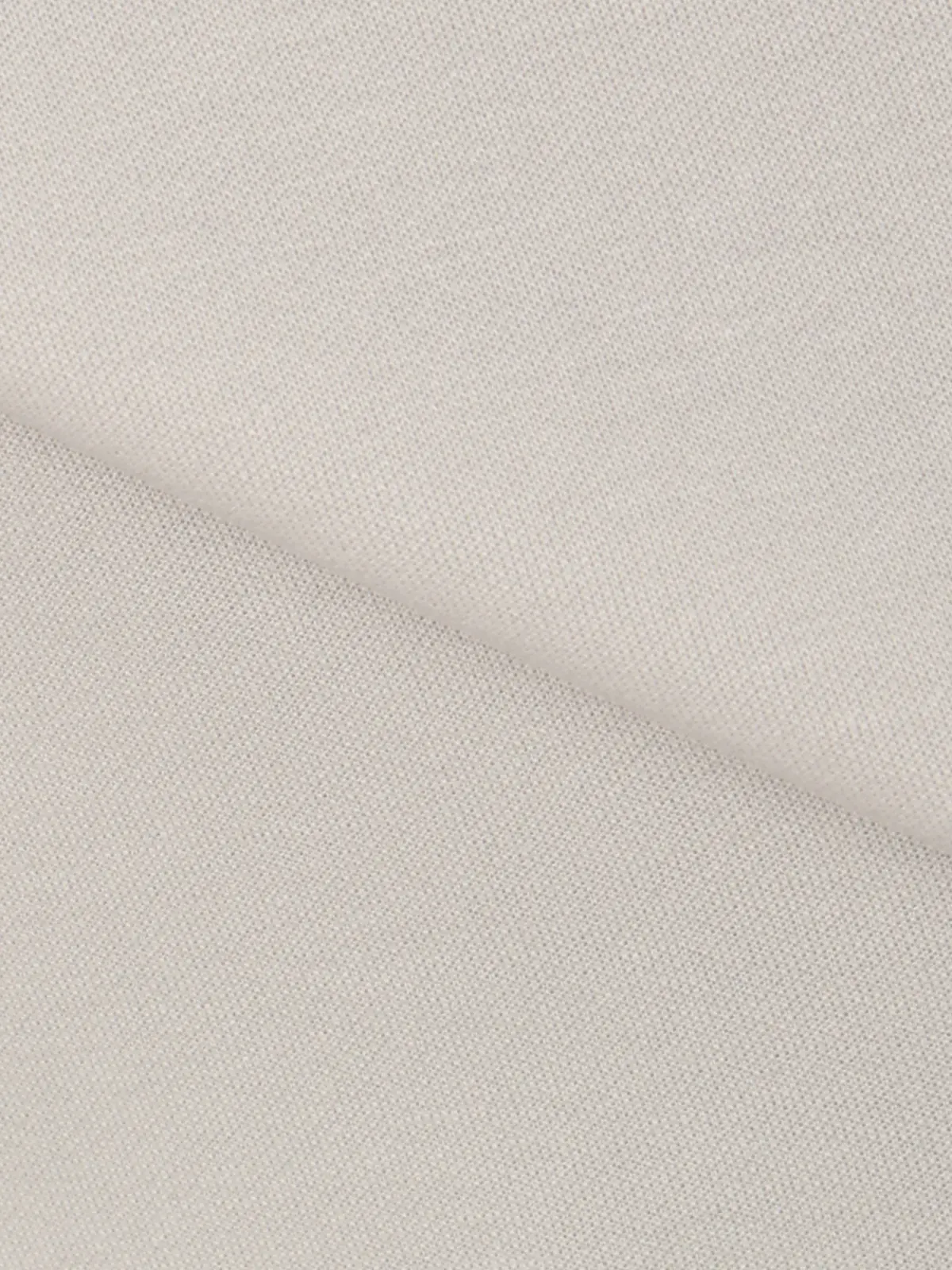 オフィT／モックネックTシャツ／長袖／ウォッシャブル／プレーティング天竺／無地 ライトグレー LL