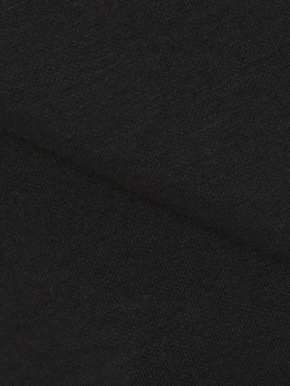 オフィT/モックネックTシャツ/長袖/ウォッシャブル/プレーティング天竺/無地 ブラック S