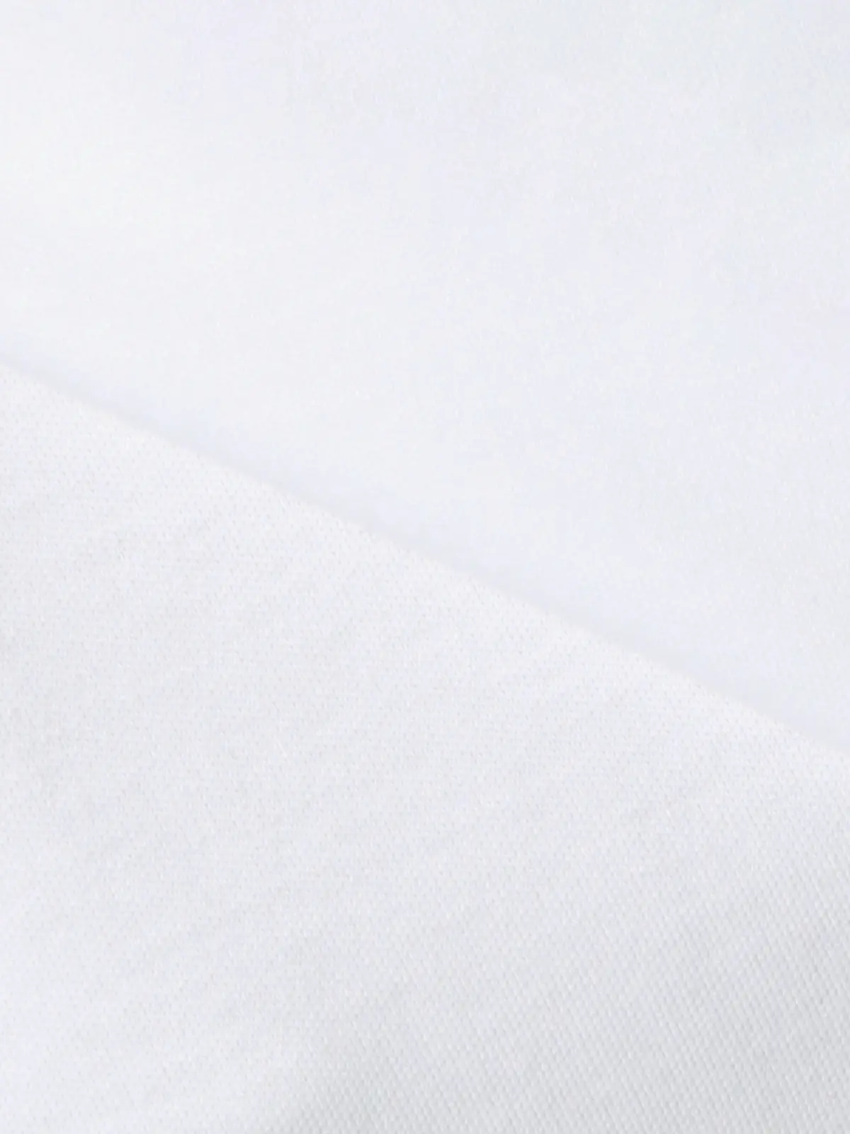 クルーネックTシャツ／長袖／ウォッシャブル／形態安定／シルケットスムースコットン／無地 ホワイト S