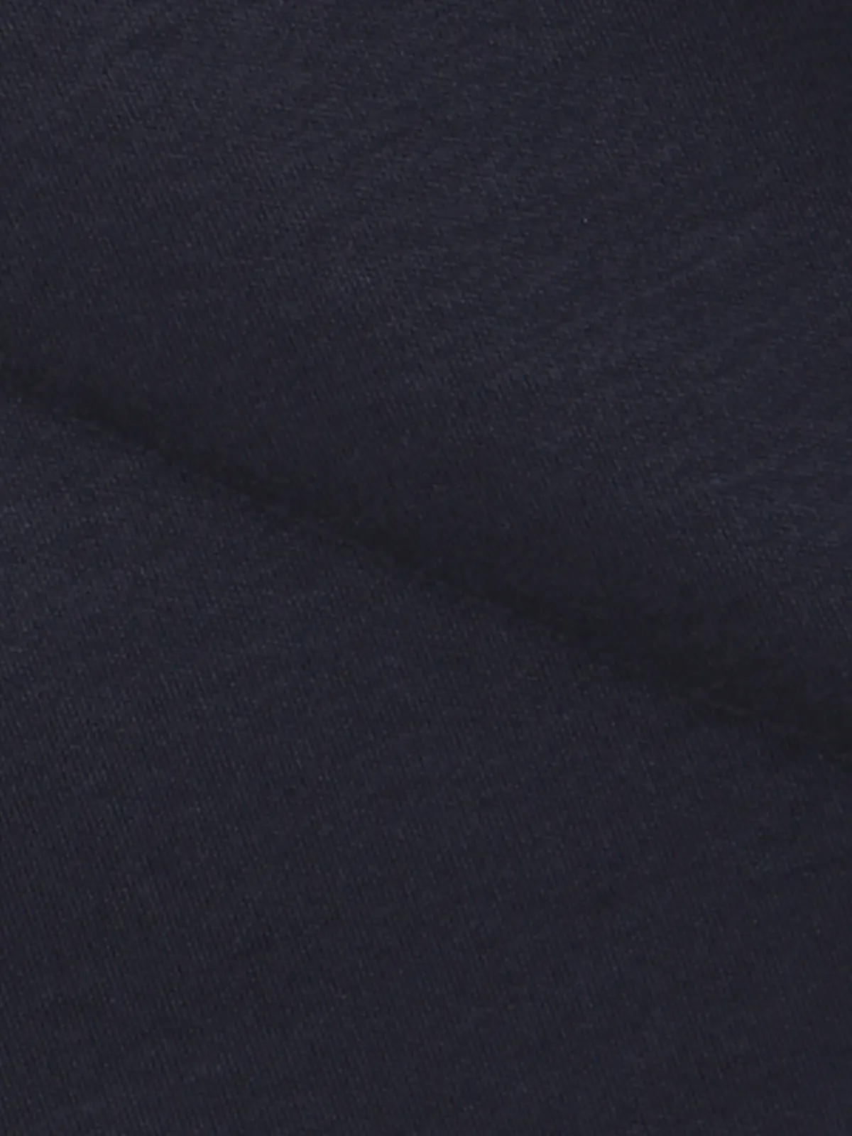 クルーネックTシャツ／長袖／ウォッシャブル／形態安定／シルケットスムースコットン／無地 ネイビー S