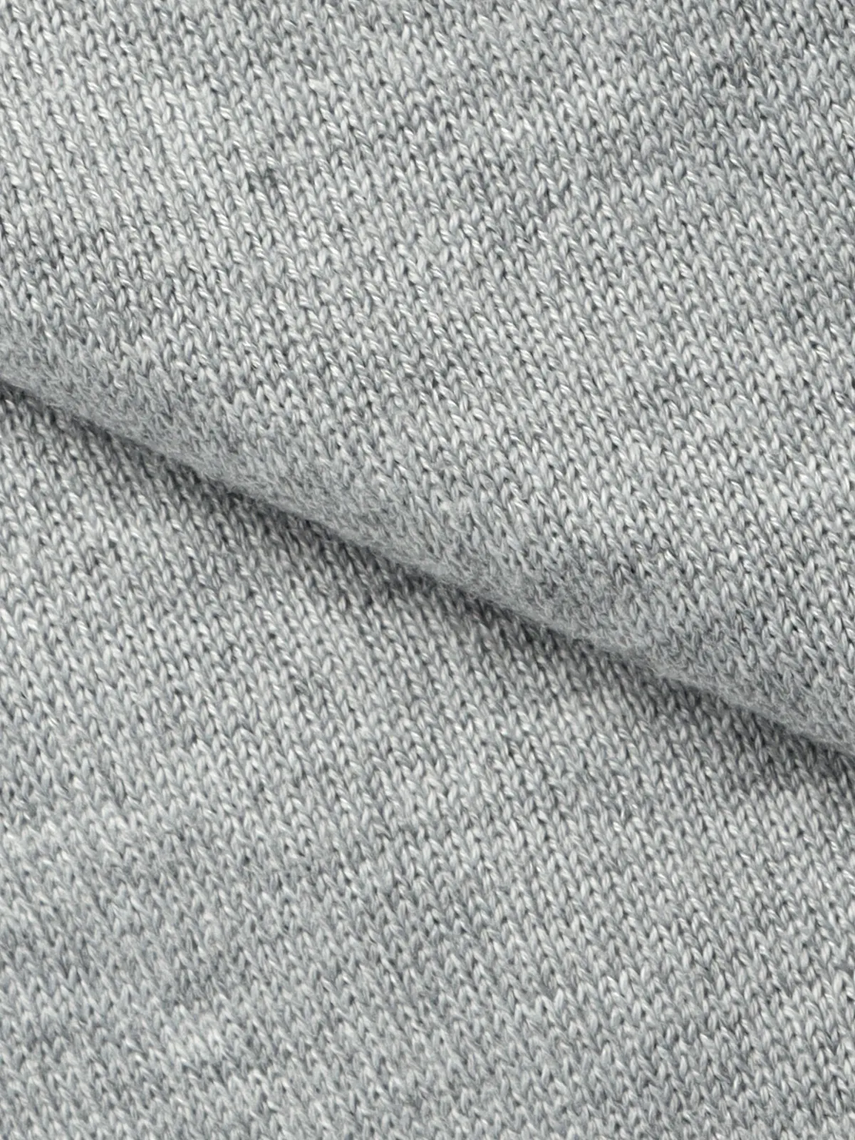 カーディガンジャケット/長袖/ウォッシャブル/オーガニックコットンブレンド天竺/無地 グレー S