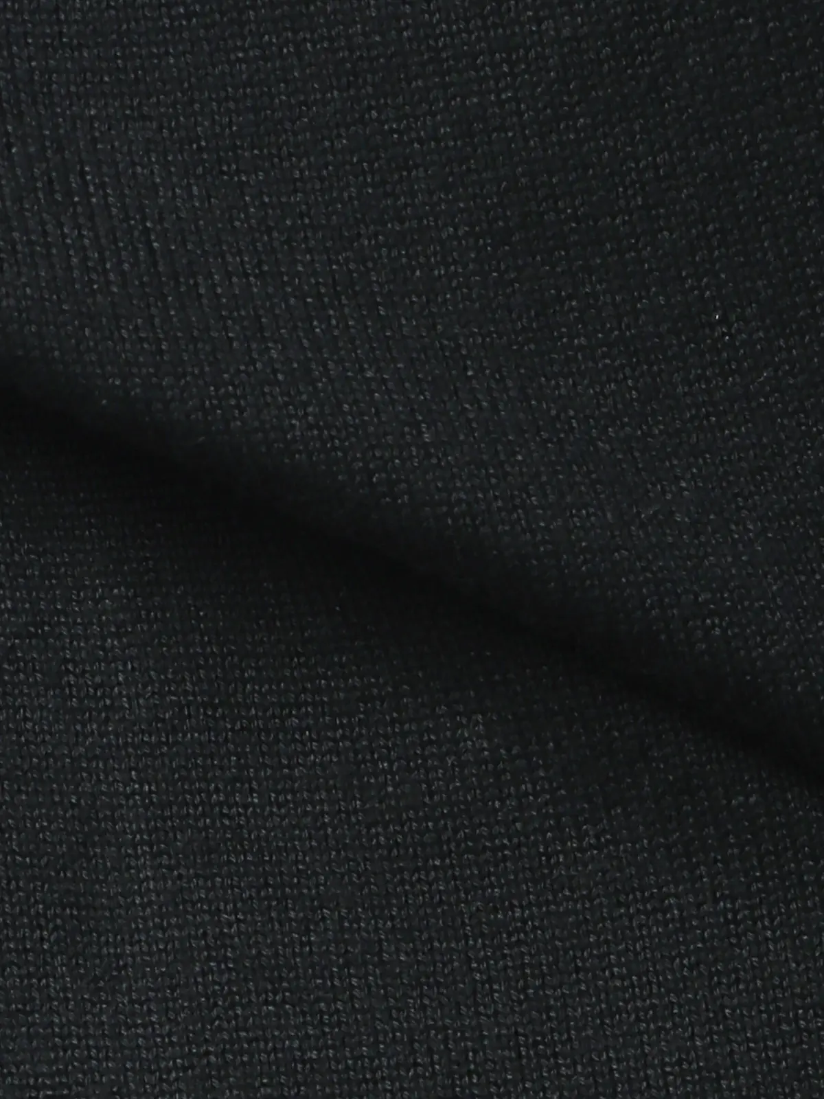 カーディガンジャケット／長袖／ウォッシャブル／オーガニックコットンブレンド天竺／無地 ブラック S