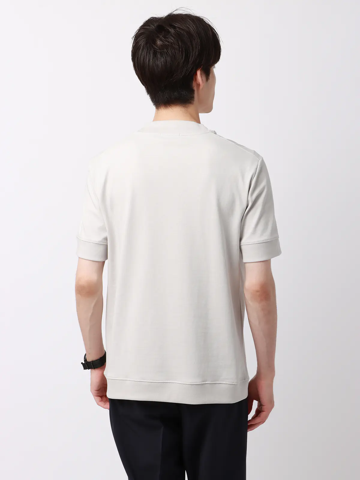 オフィT／Tシャツ／半袖／ウォッシャブル／プレーティング天竺／COMMUTECH グレー系 S
