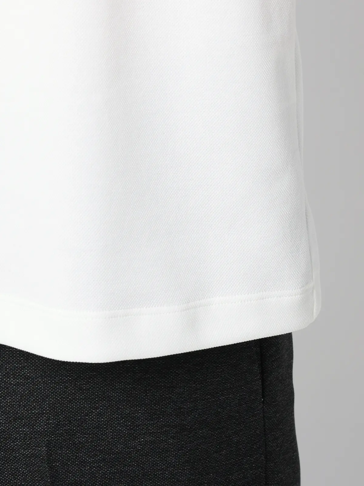 オフィT／Tシャツ／半袖／ウォッシャブル／吸水速乾／UVカット／プレーティング鹿の子／無地 ホワイト S