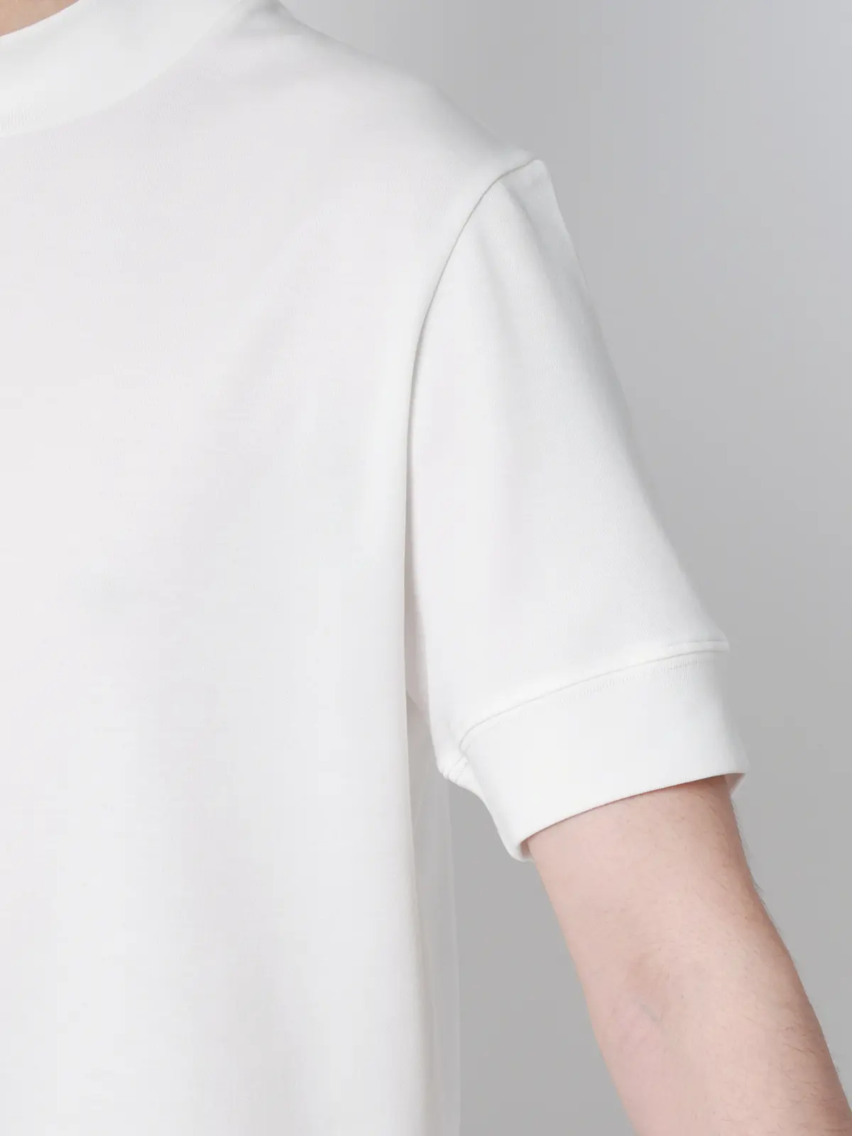 オフィT／Tシャツ／半袖／ウォッシャブル／吸水速乾／UVカット／プレーティング天竺／無地 ホワイト S