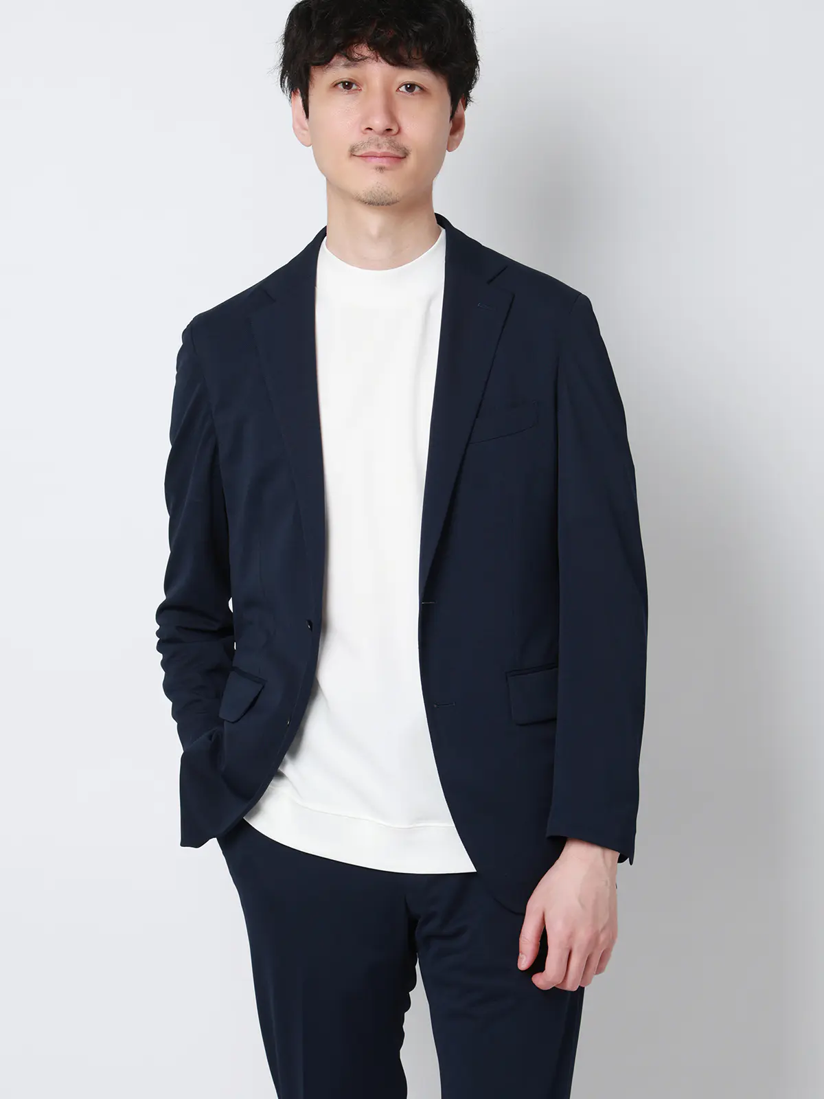 オフィT／Tシャツ／半袖／ウォッシャブル／吸水速乾／UVカット／プレーティング天竺／無地 ホワイト S