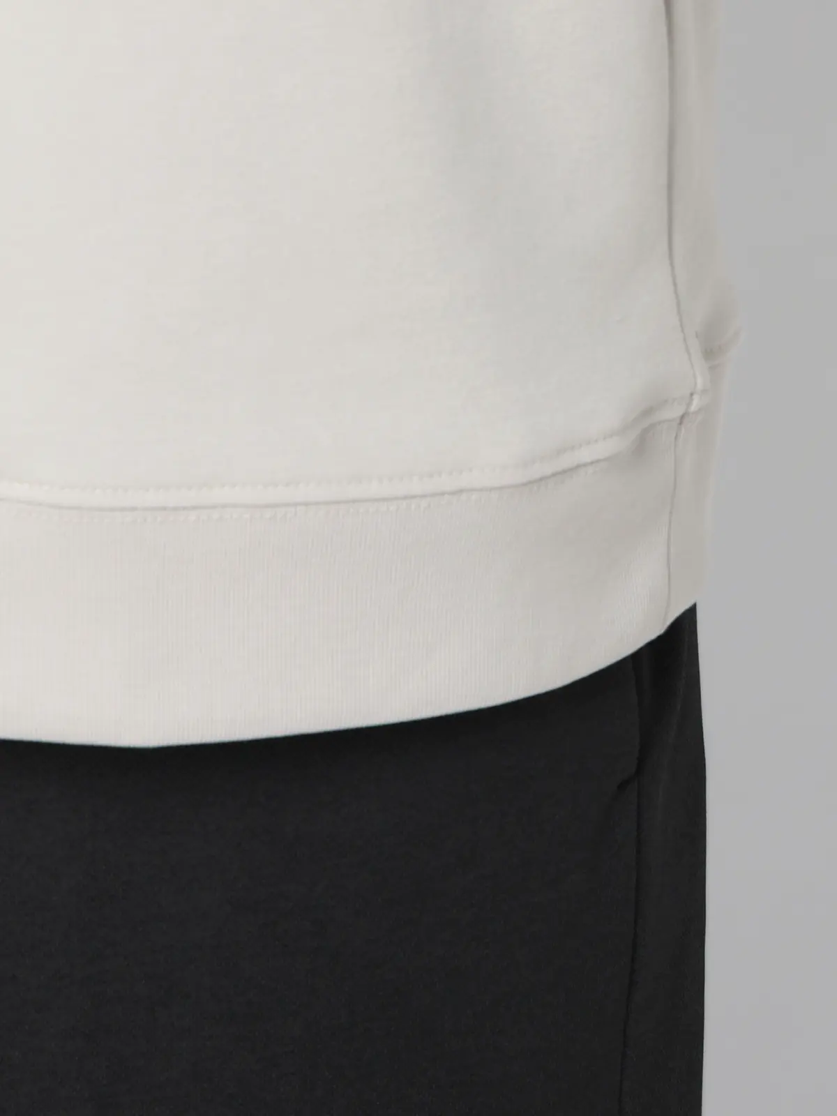 オフィT／Tシャツ／半袖／ウォッシャブル／吸水速乾／UVカット／プレーティング天竺／無地 ライトグレー S