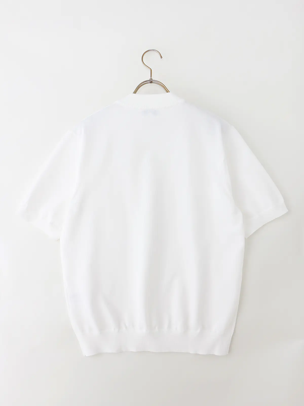 冷たいオフィT/Tシャツ/半袖/ウォッシャブル/接触冷感/リネンライクプレーティング天竺/無地 ホワイト S