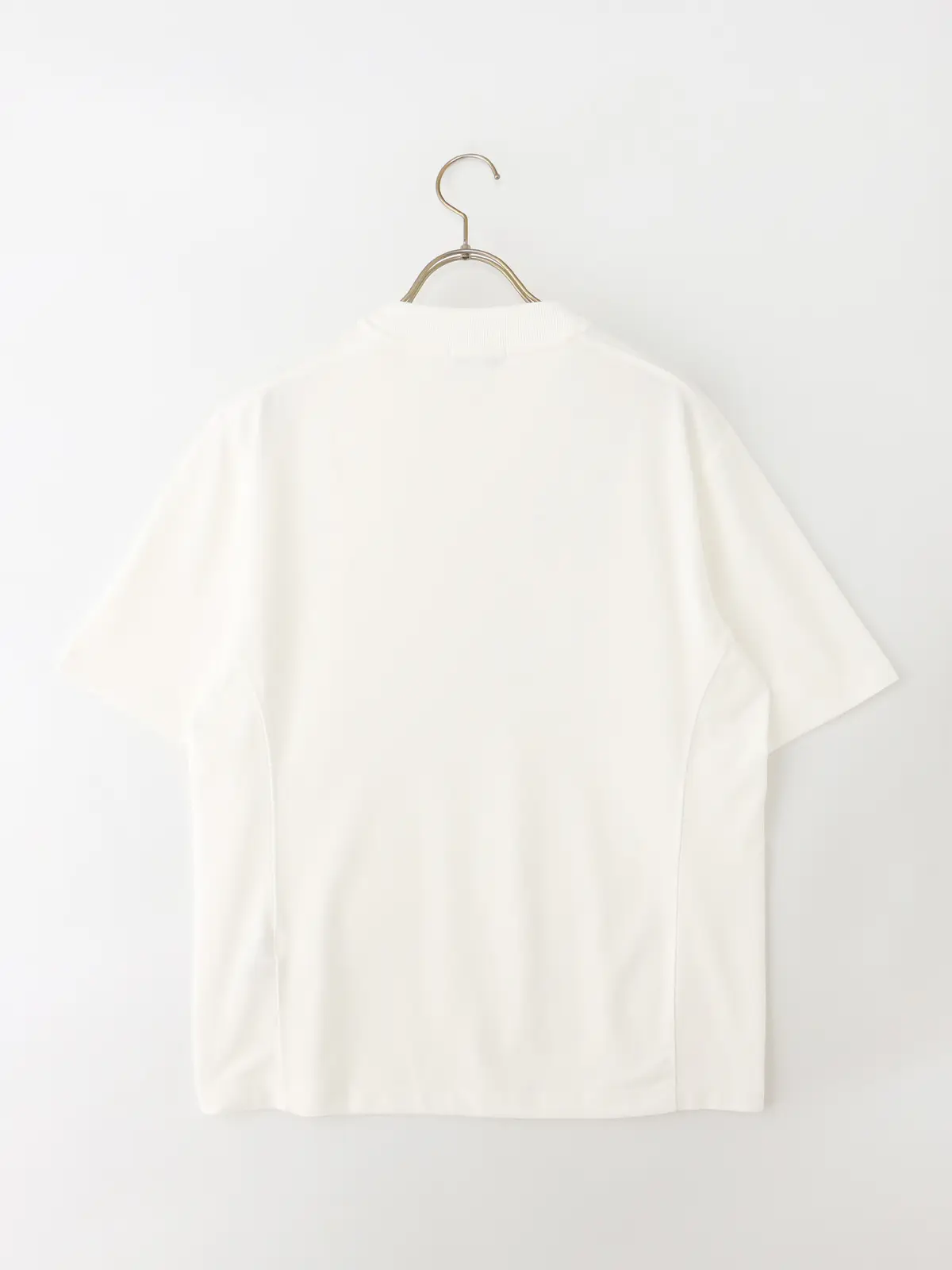オフィT/Tシャツ/半袖/ウォッシャブル/形態安定/プレーティング天竺/無地 ホワイト S