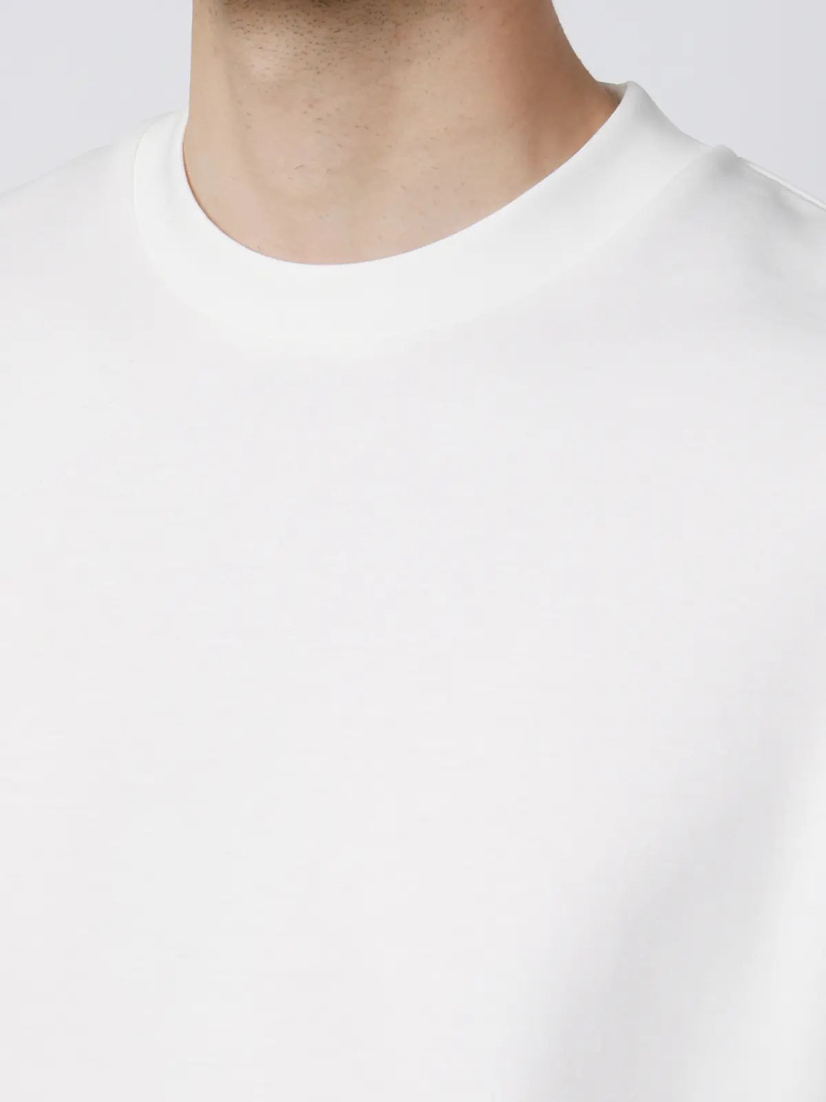 Tシャツ／半袖／ウォッシャブル／吸水速乾／UVカット／プレーティング天竺／無地 ホワイト S