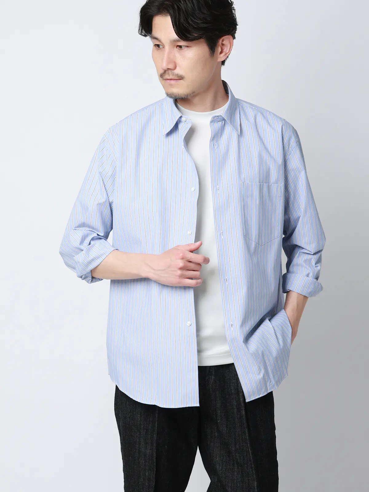 Tシャツ／半袖／ウォッシャブル／吸水速乾／UVカット／プレーティング天竺／無地 ホワイト S