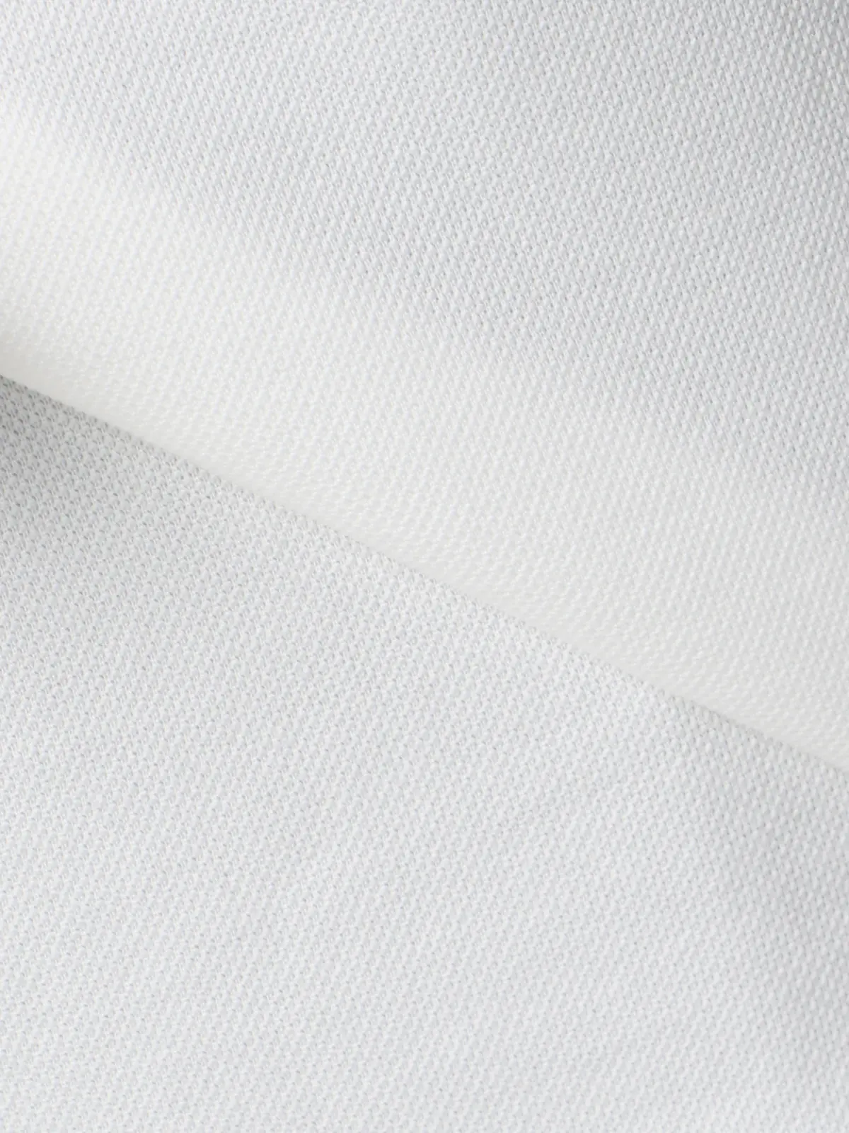 Tシャツ／半袖／ウォッシャブル／吸水速乾／UVカット／プレーティング鹿の子／無地 ホワイト S