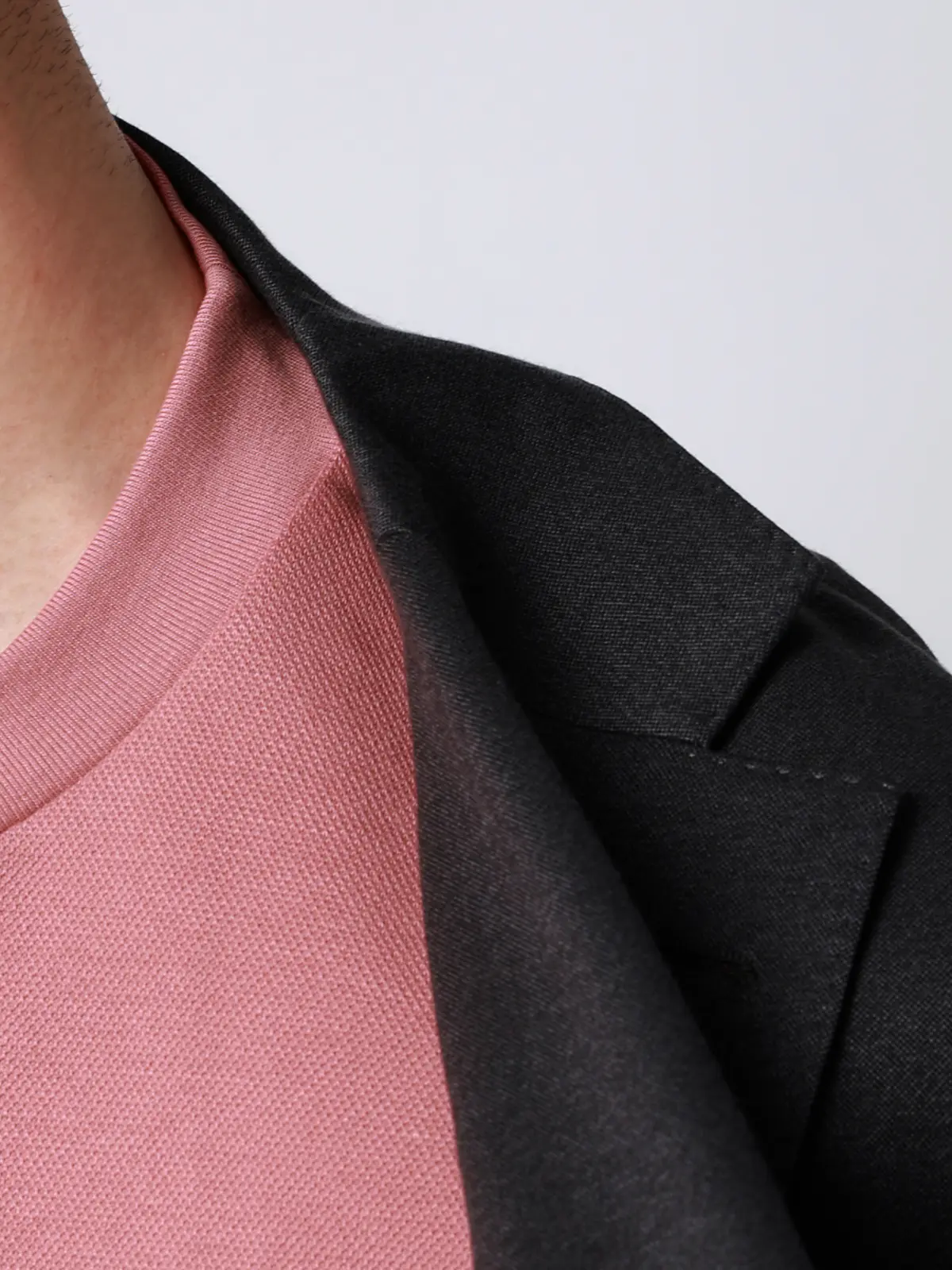 Tシャツ／半袖／ウォッシャブル／吸水速乾／UVカット／プレーティング鹿の子／無地 ピンク S