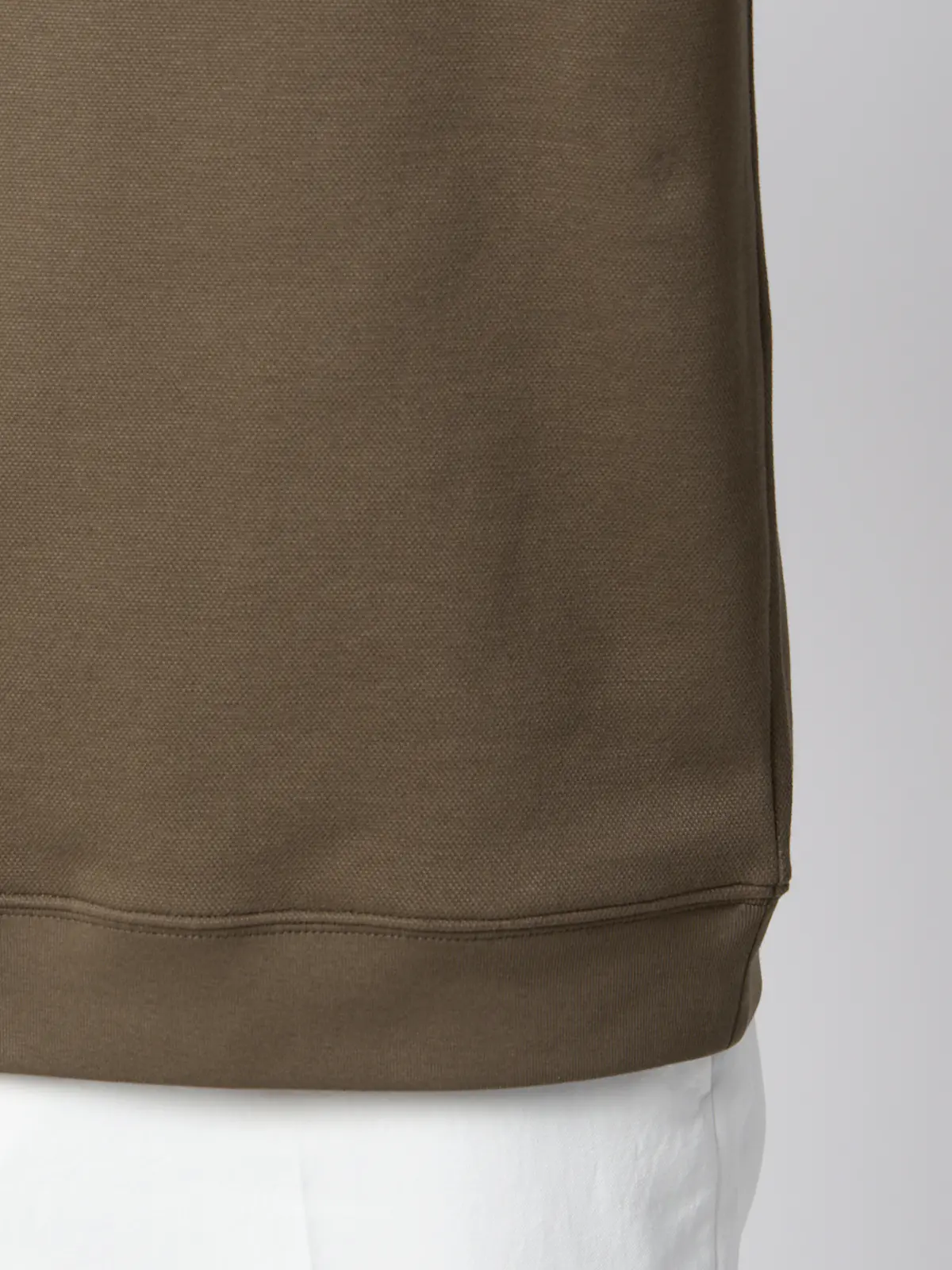 Tシャツ／半袖／ウォッシャブル／吸水速乾／UVカット／プレーティング鹿の子／無地 ブラウン S