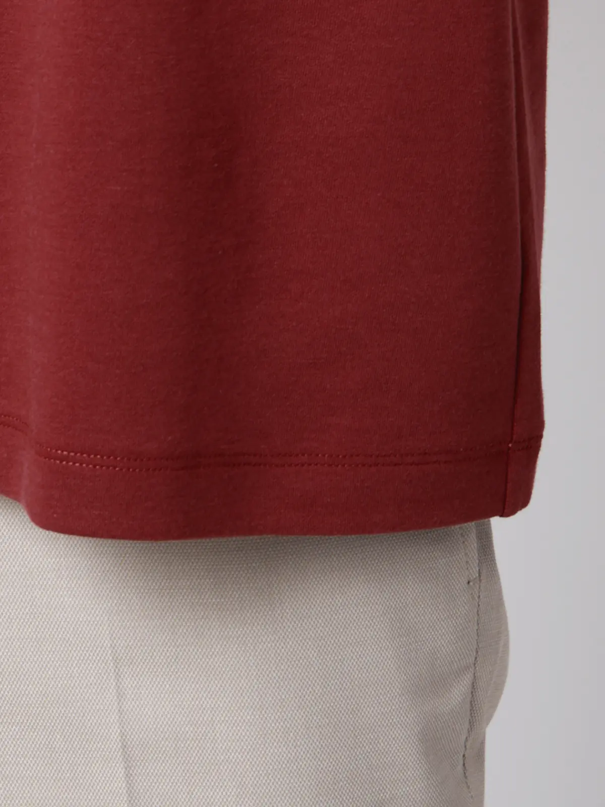 ポロシャツ/半袖/ウォッシャブル/吸水速乾/UVカット/プレーティング天竺/無地 ブラウン S