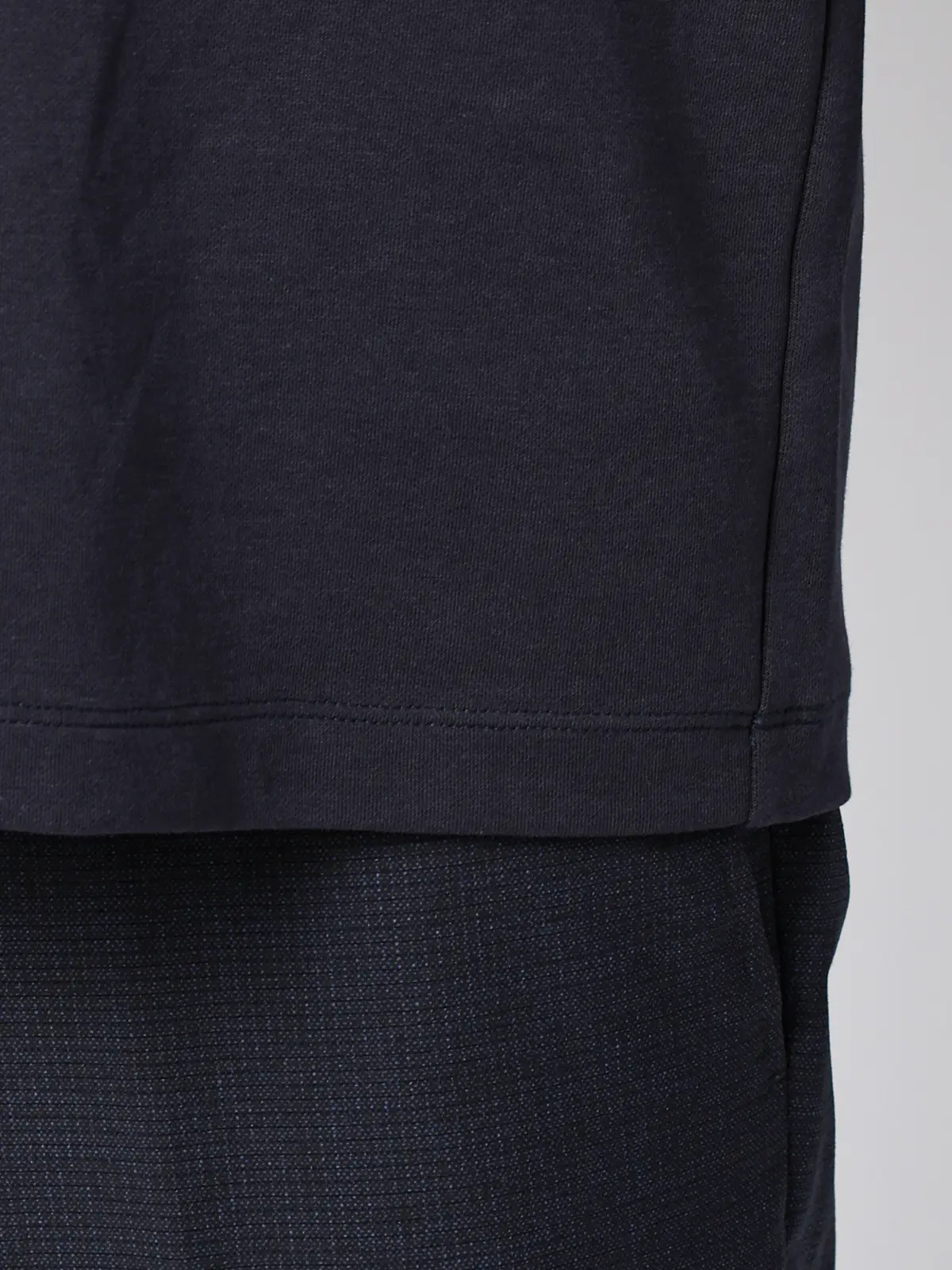 ポロシャツ／半袖／ウォッシャブル／吸水速乾／UVカット／プレーティング天竺／無地 ネイビー S