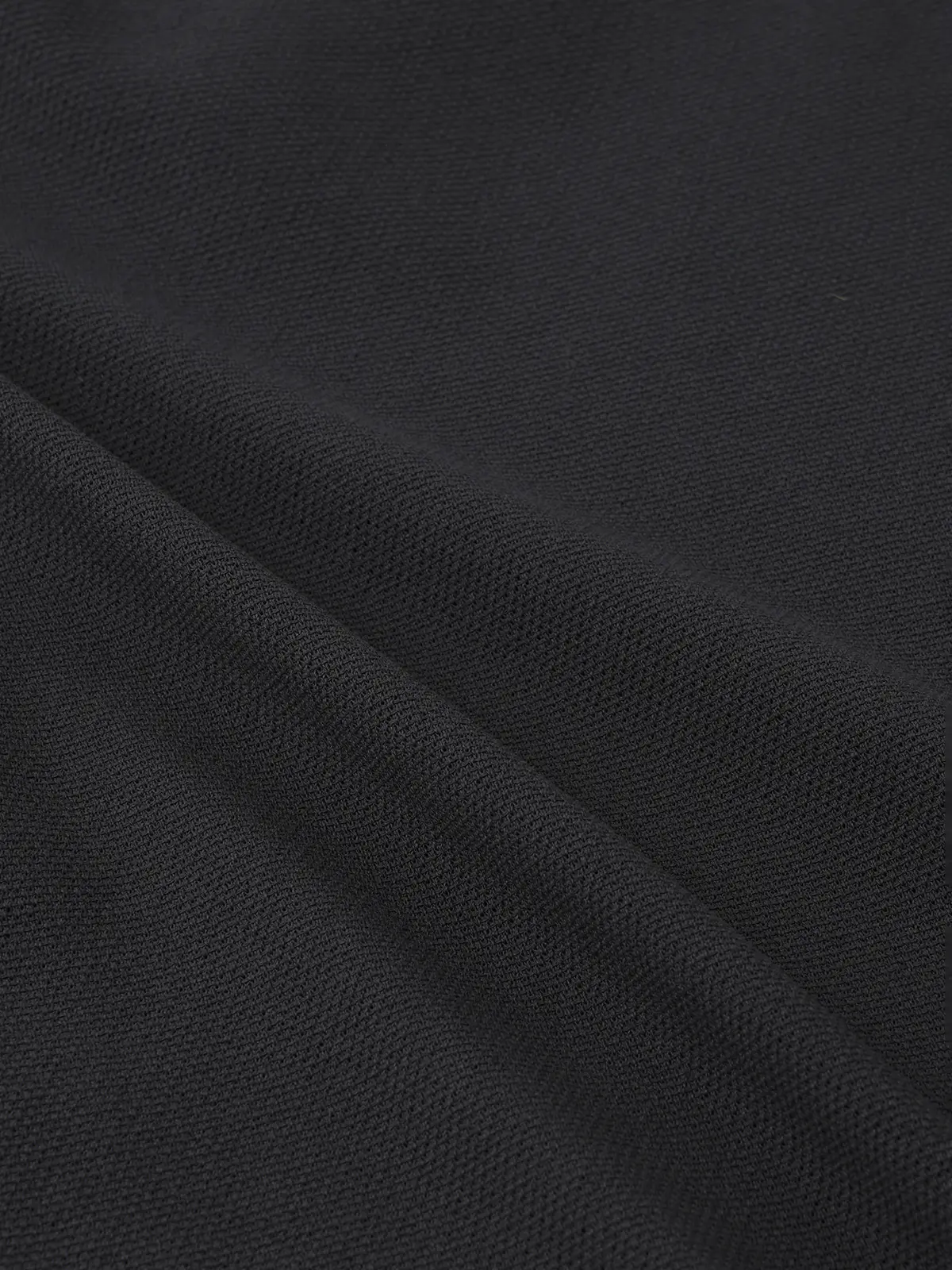 GOOVI／モックネックニット／半袖／ウォッシャブル／和紙ブレンドプレーティング／無地 グレー 1