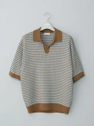 GOOVI／スキッパーポロニット