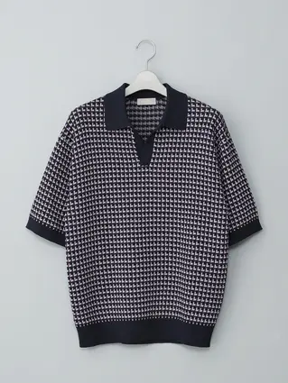 GOOVI／スキッパーポロニット