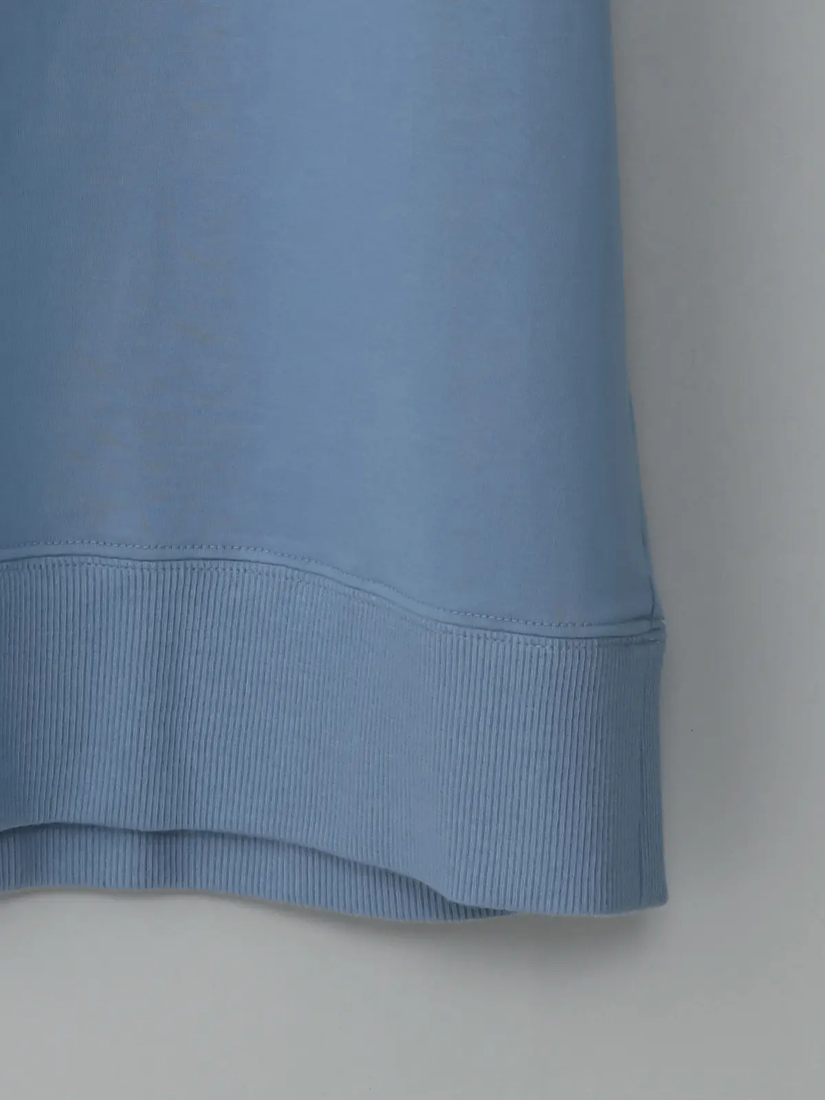 GOOVI／スウェットシャツ／半袖／ウォッシャブル／裏毛ハイゲージコットン／無地 サックス 1