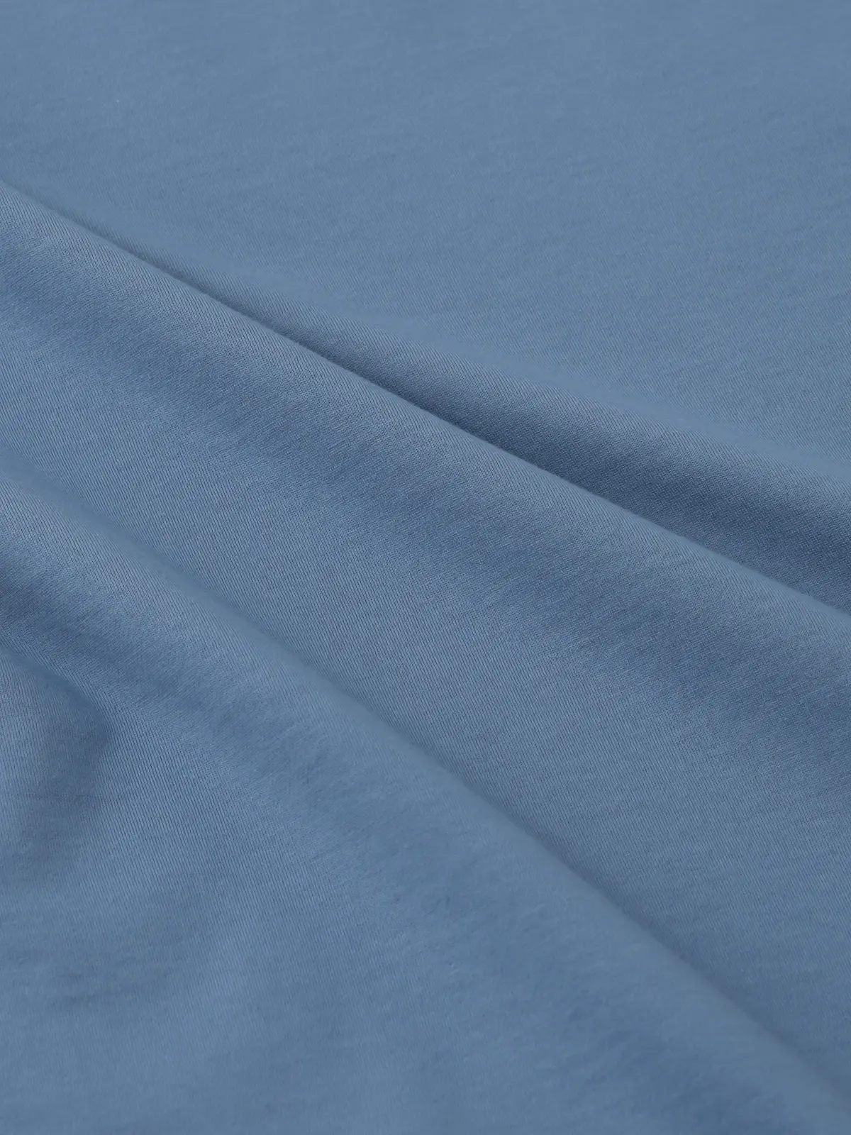 GOOVI／スウェットシャツ／半袖／ウォッシャブル／裏毛ハイゲージコットン／無地 サックス 1