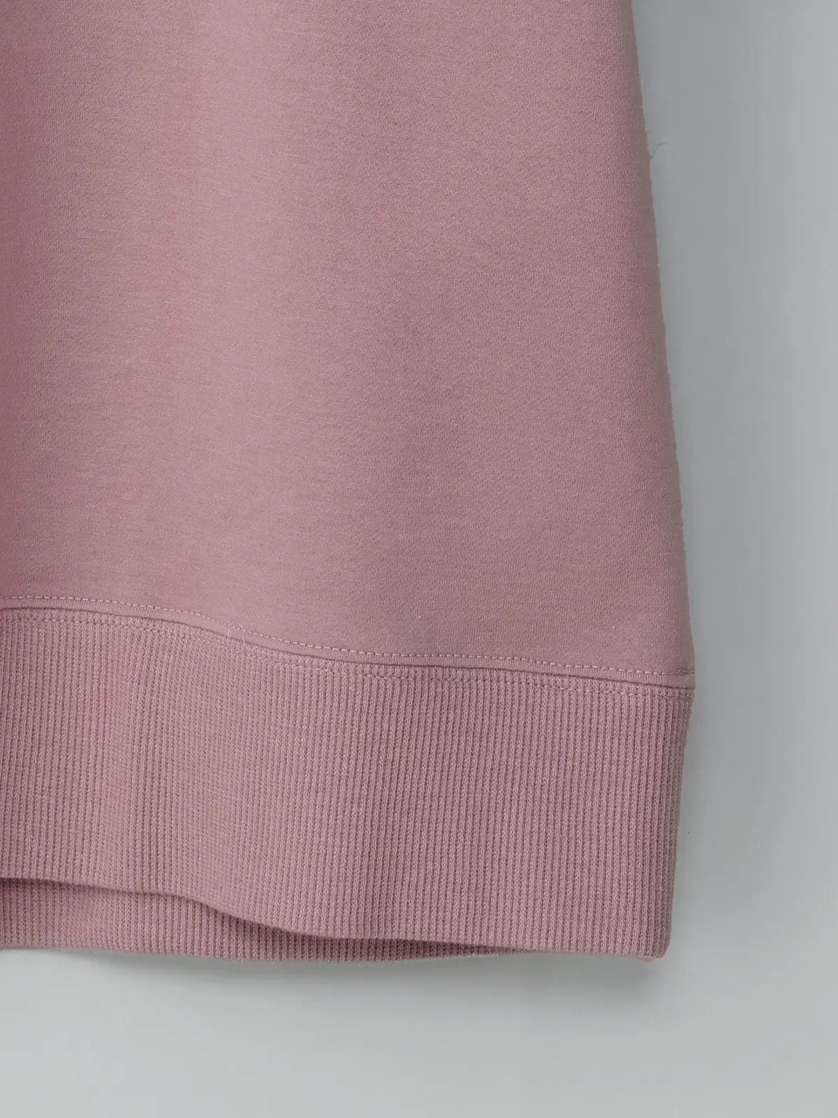 GOOVI／スウェットシャツ／半袖／ウォッシャブル／裏毛ハイゲージコットン／無地 ピンク 1