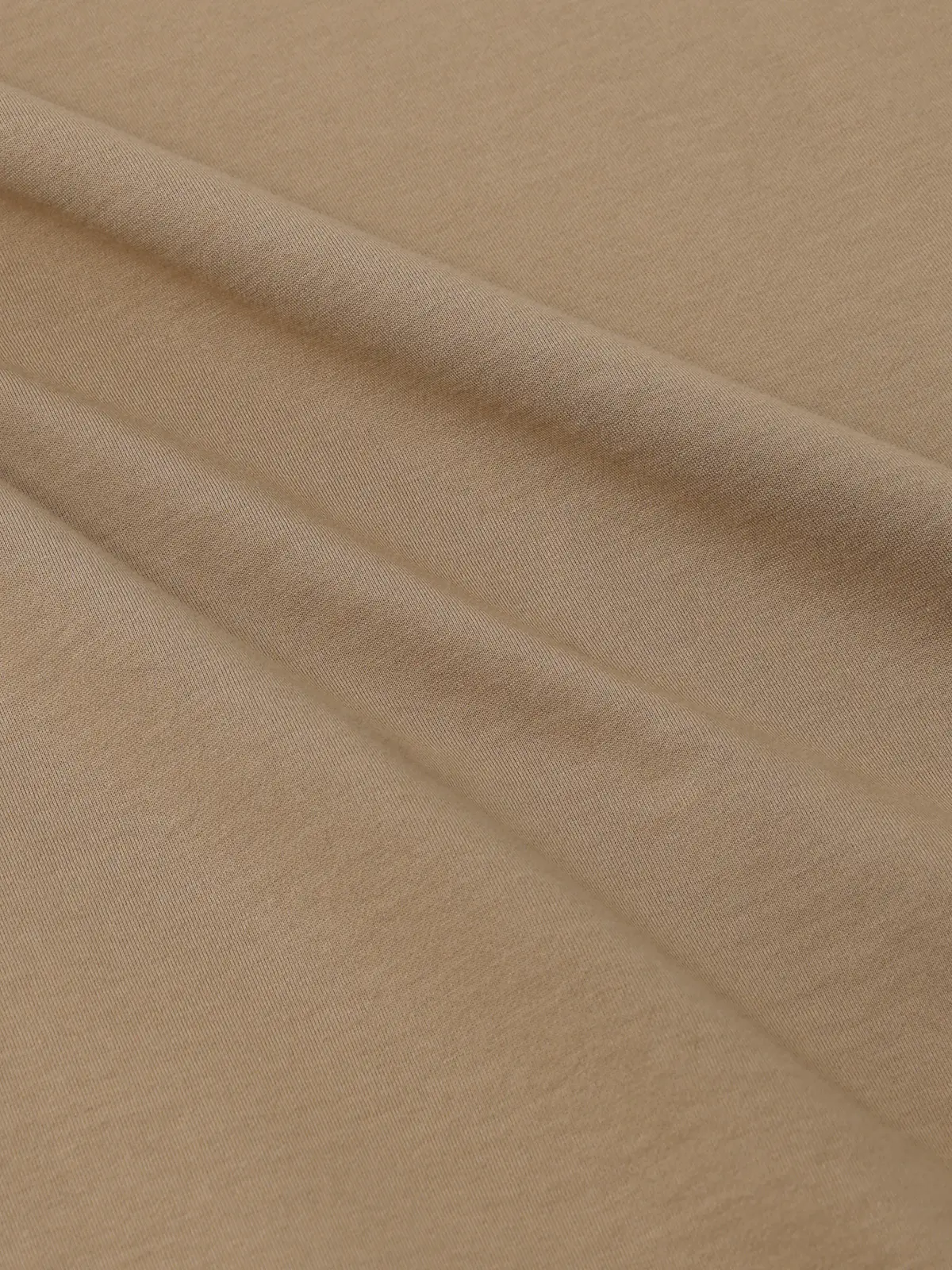 GOOVI／スウェットシャツ／半袖／ウォッシャブル／裏毛ハイゲージコットン／無地 ベージュ 1