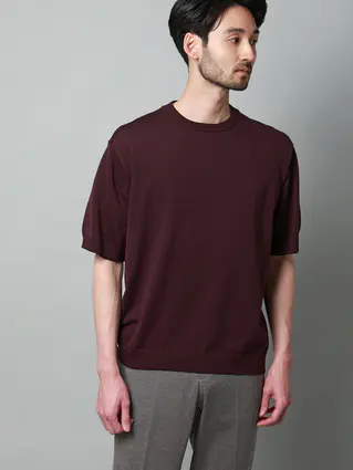 クルーネックニット