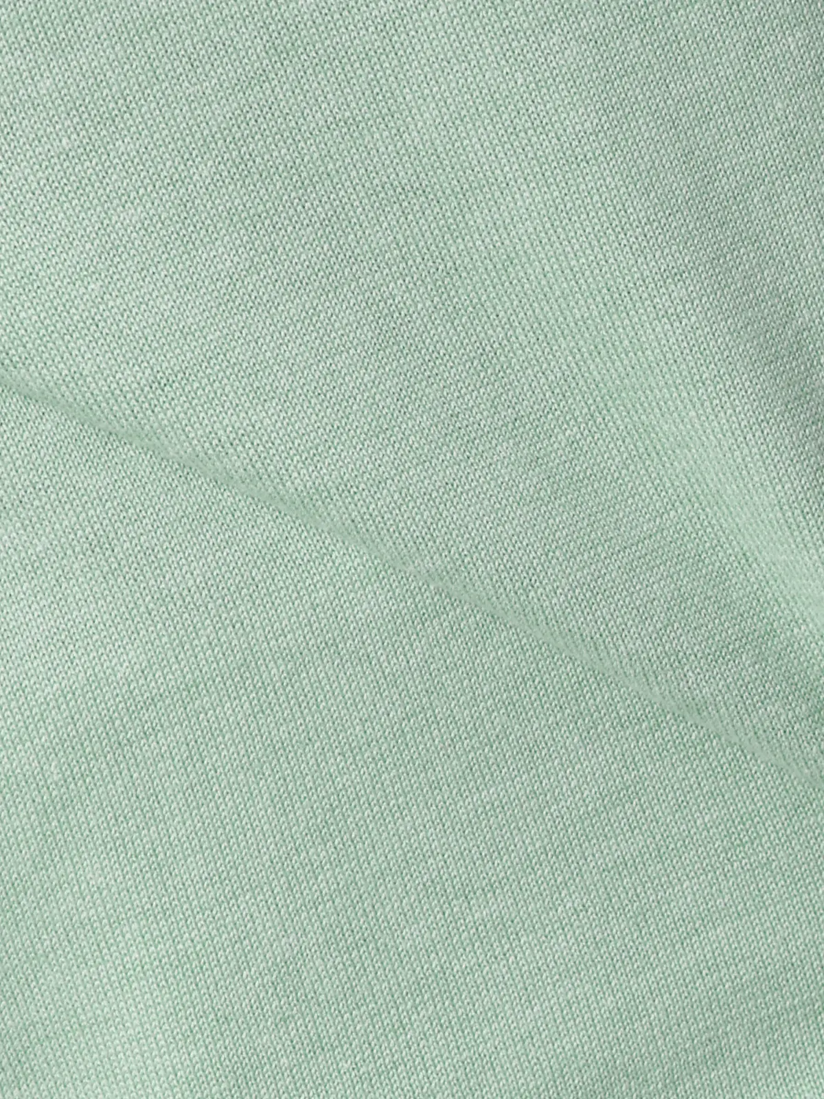 ニットポロシャツ／半袖／ウォッシャブル／強撚コットンアクリル天竺／無地 ミント S