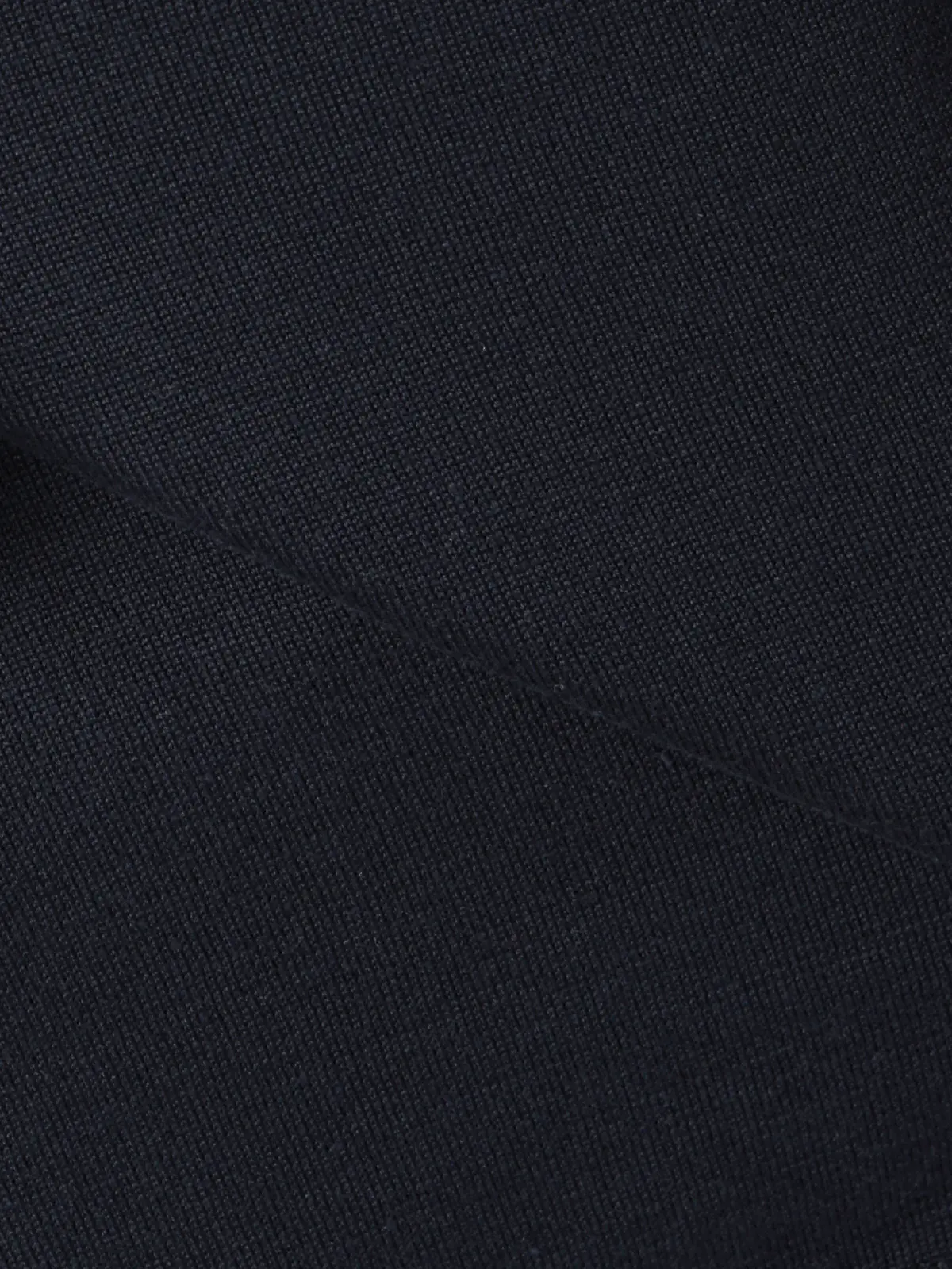 ニットポロシャツ／半袖／ウォッシャブル／強撚コットンアクリル天竺／無地 ネイビー S