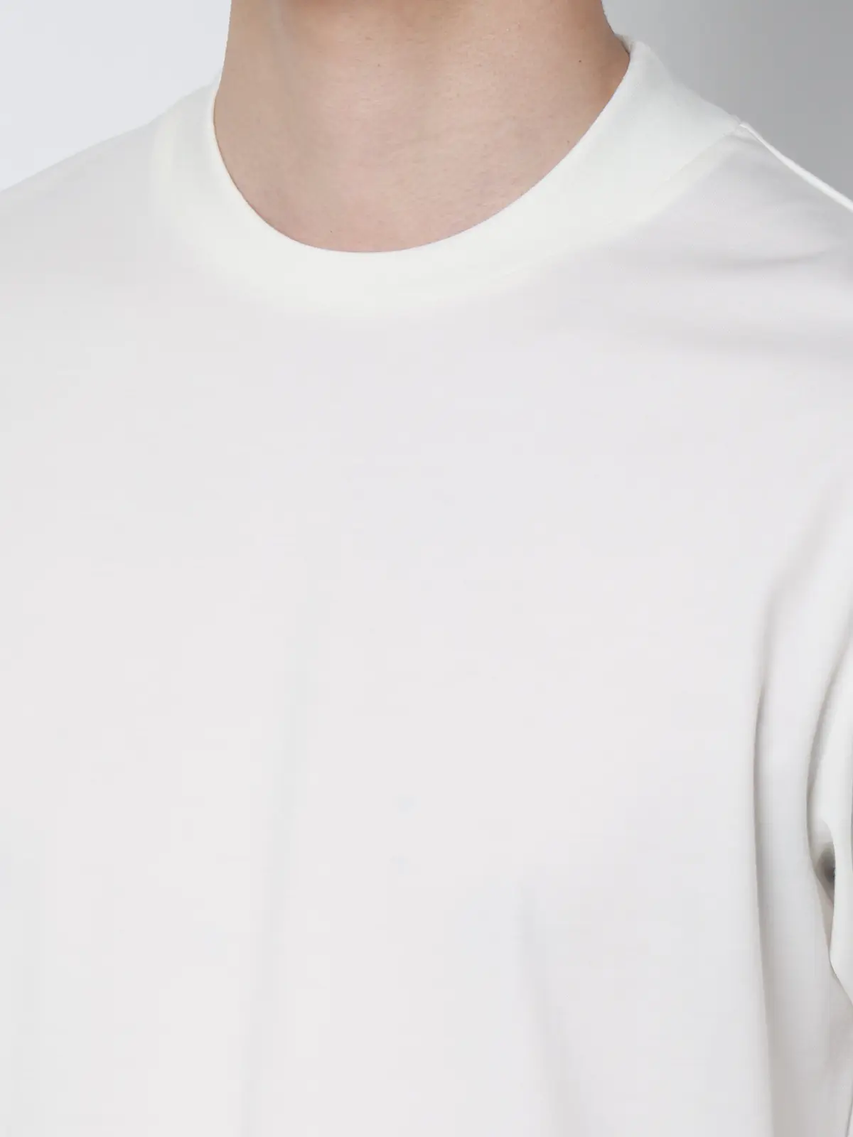 冷たいオフィT/Tシャツ/半袖/ウォッシャブル/接触冷感/UVカット/アイス鹿の子/無地 ホワイト S