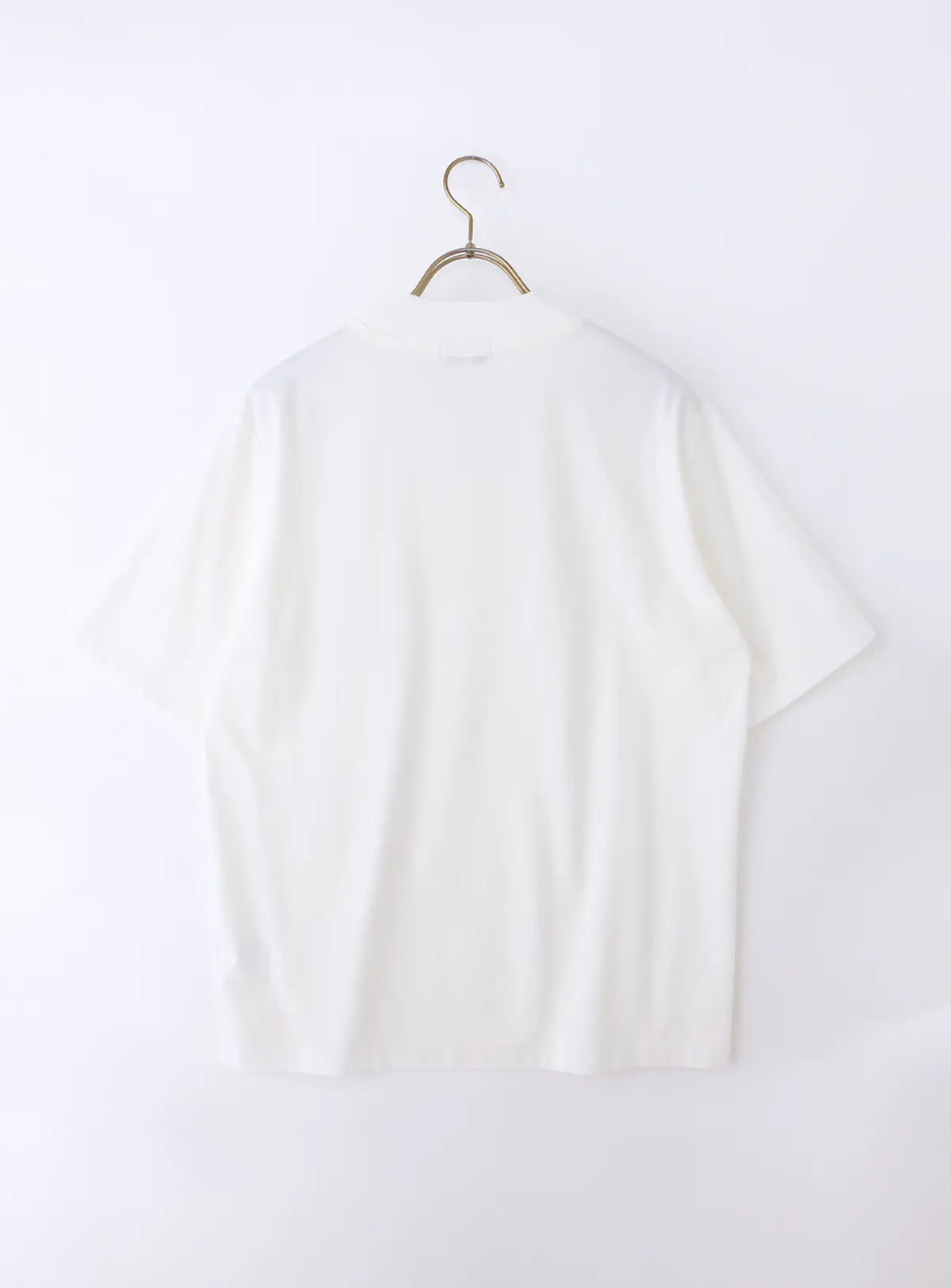 冷たいオフィT/Tシャツ/半袖/ウォッシャブル/接触冷感/UVカット/アイス鹿の子/無地 ホワイト S