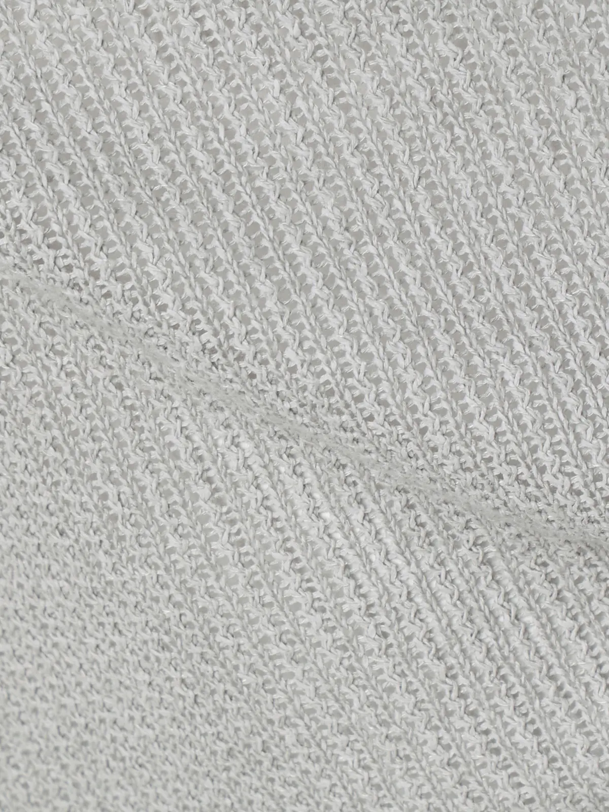 FLAT／シアーサマーニットベスト／ウォッシャブル／ペーパーニット／無地 ライトグレー M