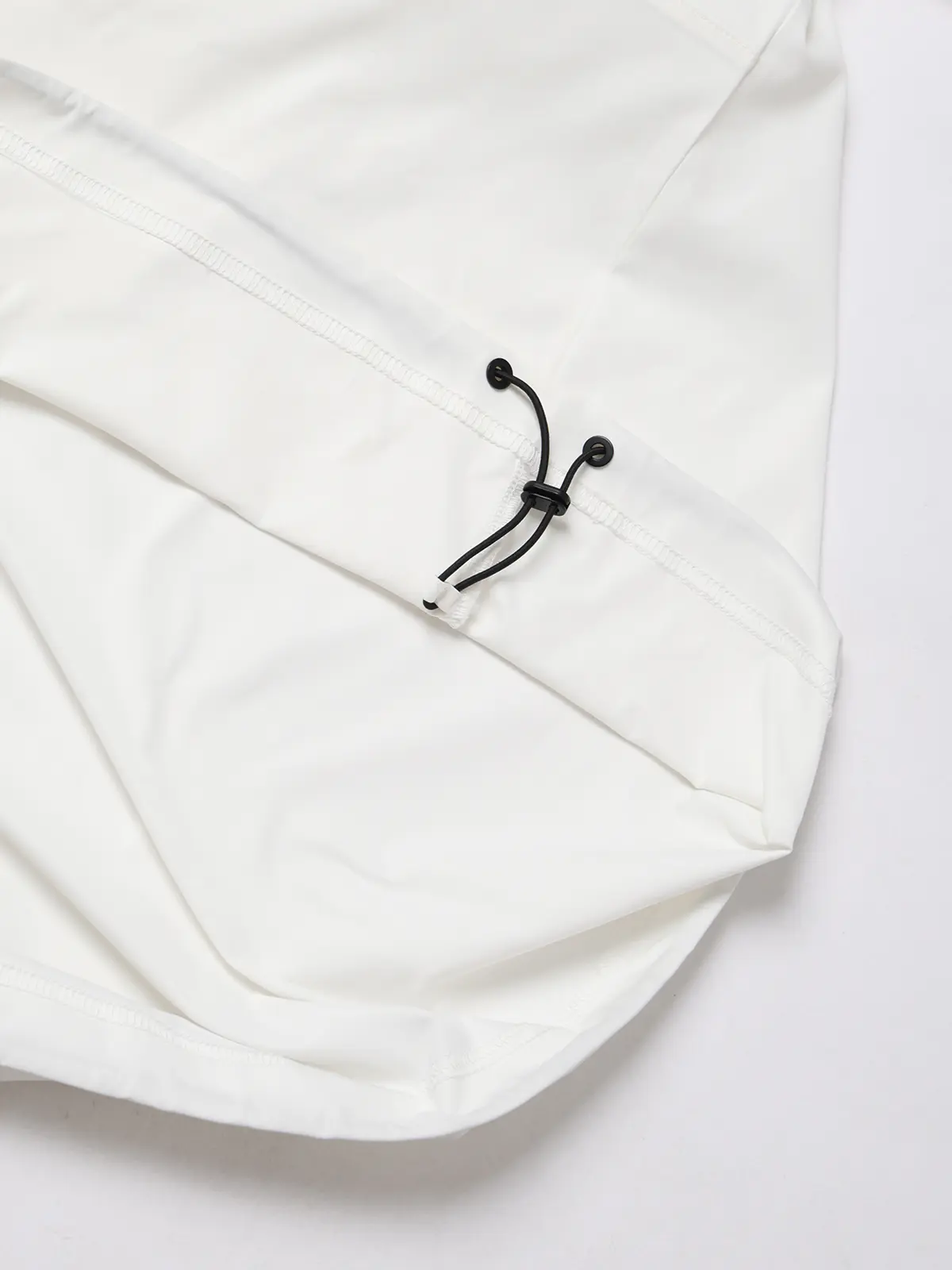 FLAT/アウターTシャツ /半袖/ウォッシャブル/ストレッチ/速乾/シルキーツイル/無地 ホワイト S