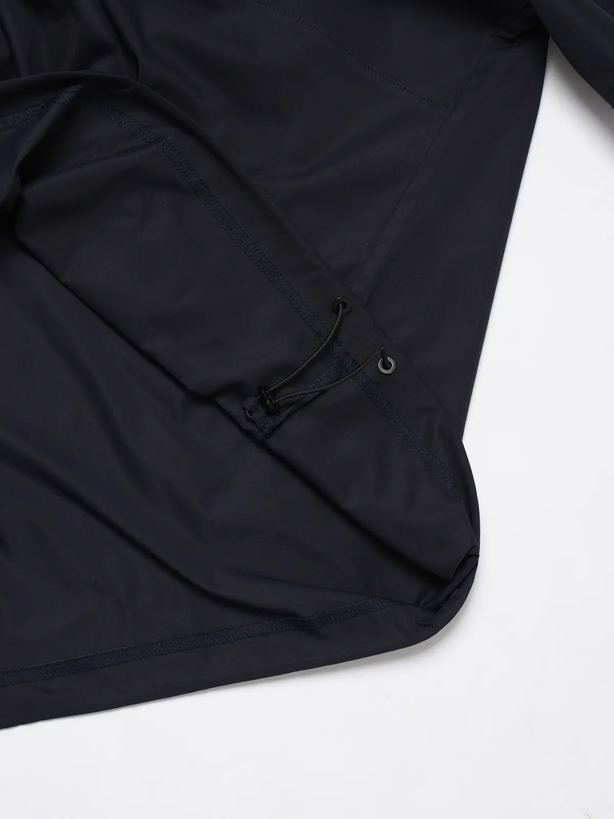 FLAT/アウターTシャツ /半袖/ウォッシャブル/ストレッチ/速乾/シルキーツイル/無地 ネイビー S