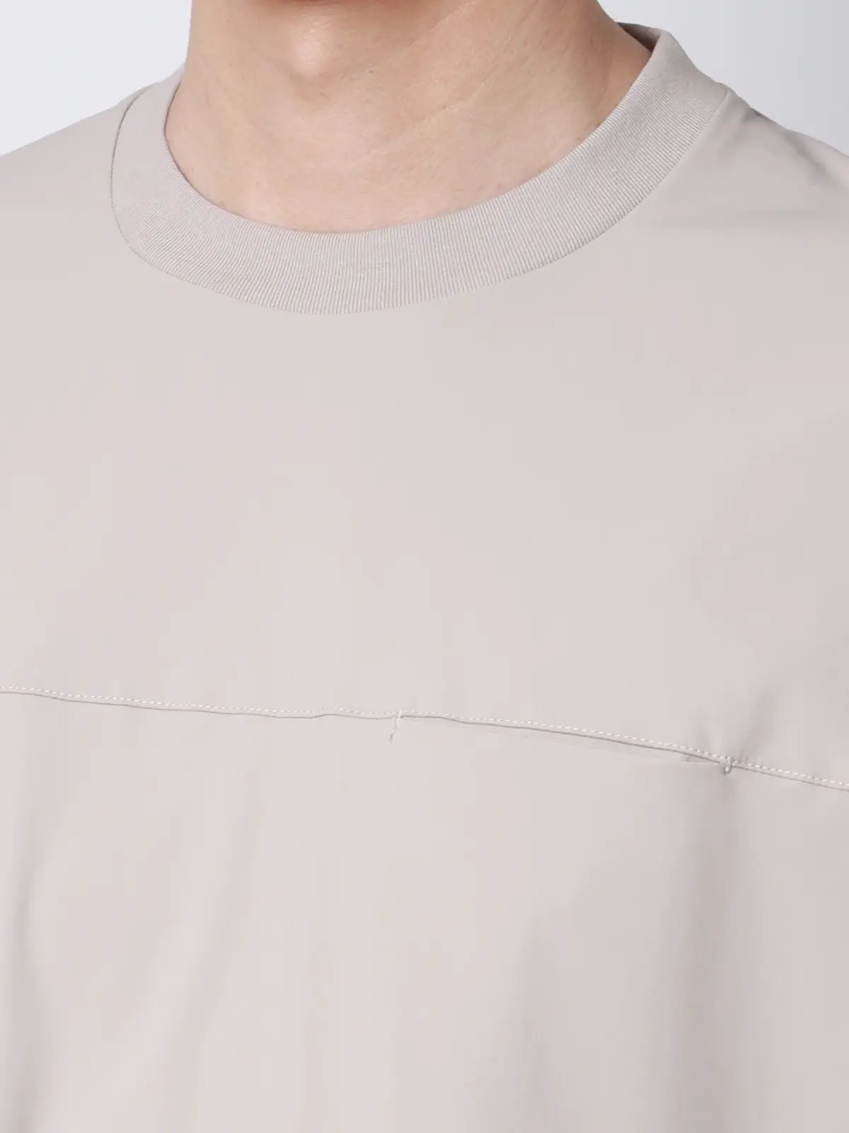 FLAT／Tシャツ／半袖／接触冷感／ナイロンスムース／無地 ライトグレー S