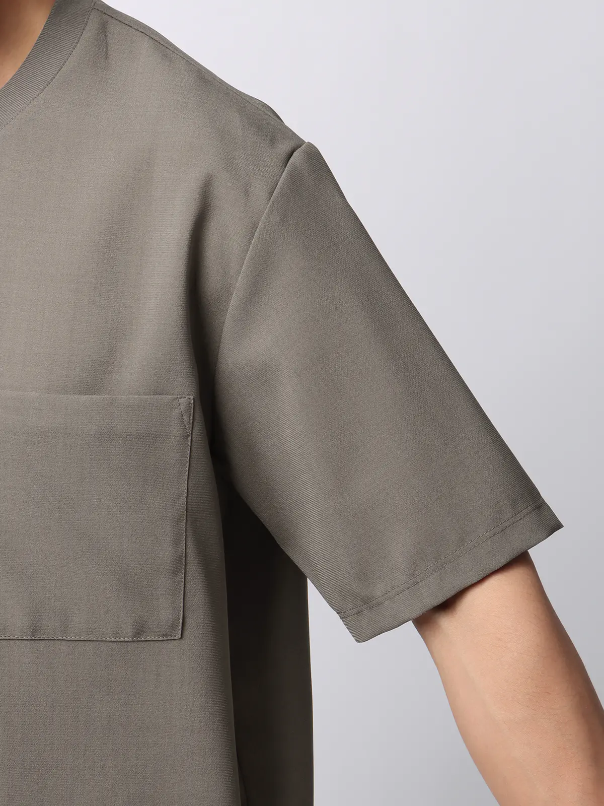 オフィパック/Tシャツ/半袖/ストレッチ/吸水速乾/ウールライクトロピカル/無地 ベージュ S