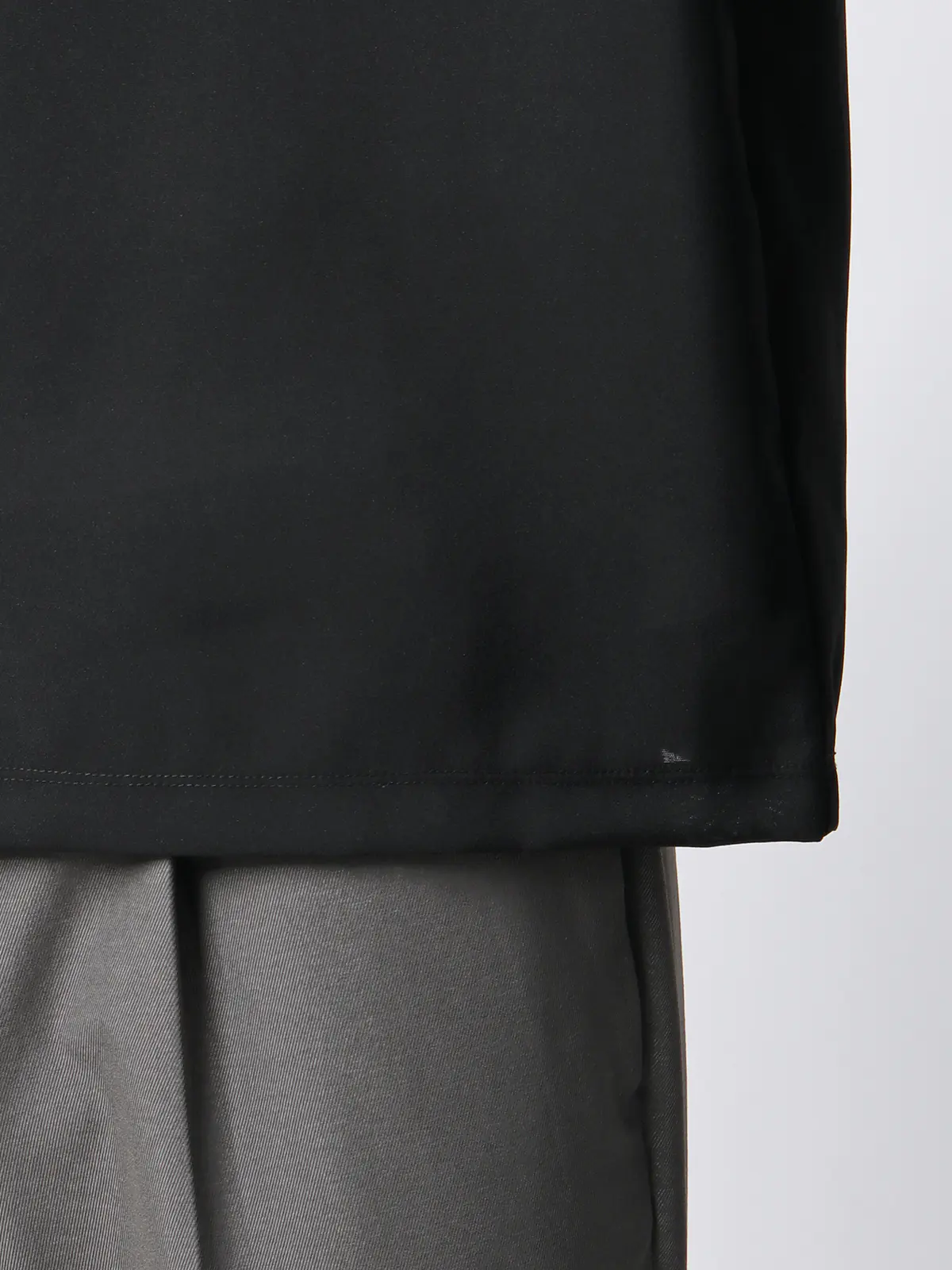 オフィパック/Tシャツ/半袖/ストレッチ/吸水速乾/ウールライクトロピカル/無地 ブラック S