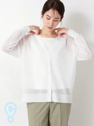 シアー2WAYカーディガン