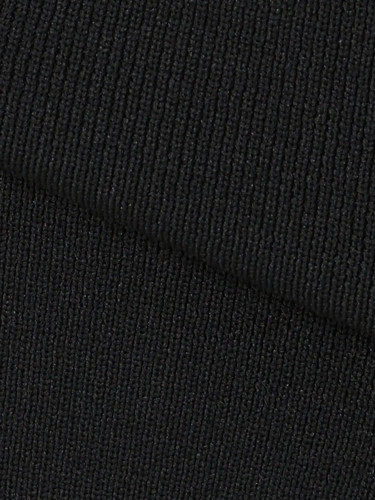 CHANTOWA／バイカラーVネックニットベスト／ハンドウォッシュ ブラック F